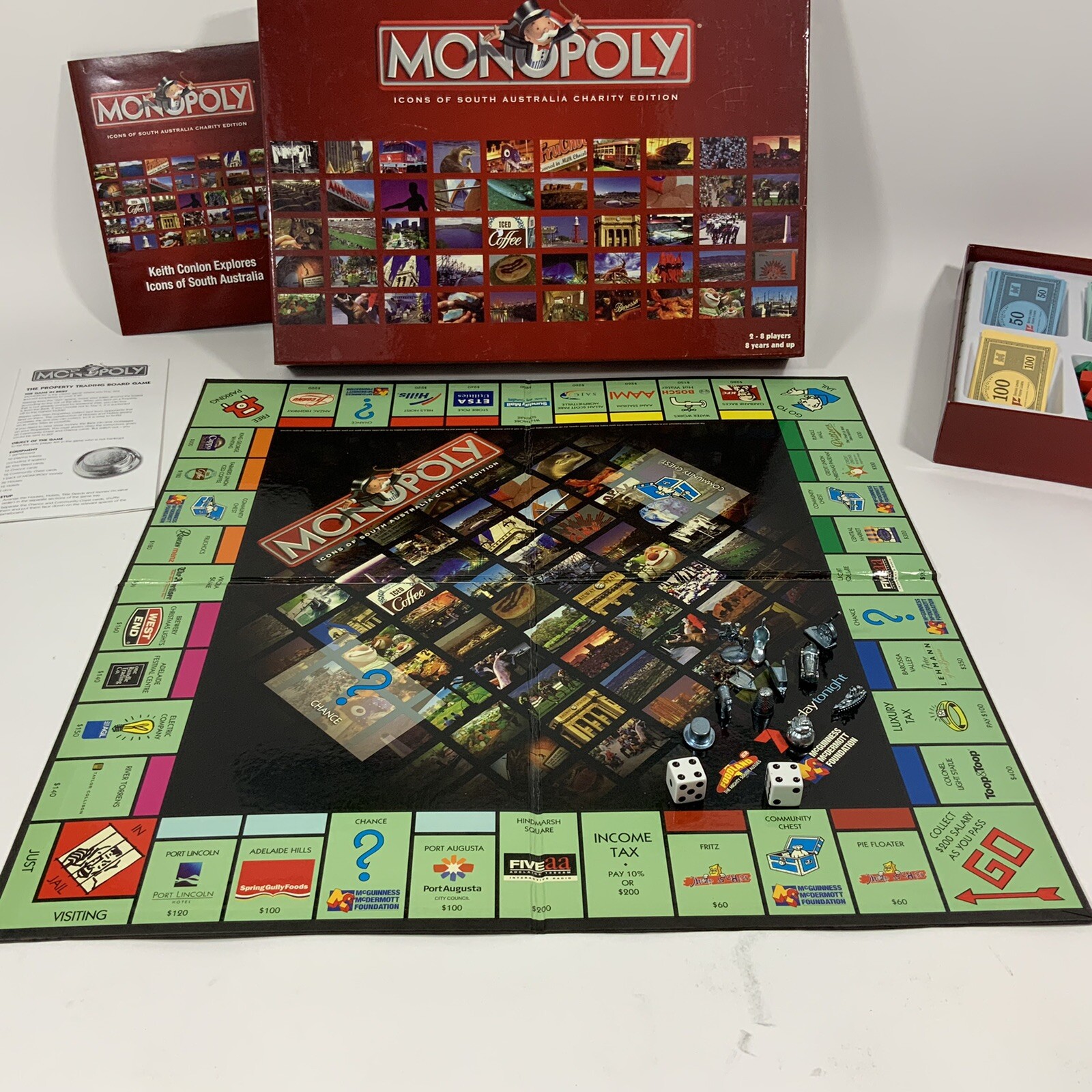 Monopoly Icons of South Australia Charity Ed. McGuinness McDermott 2008 Complete