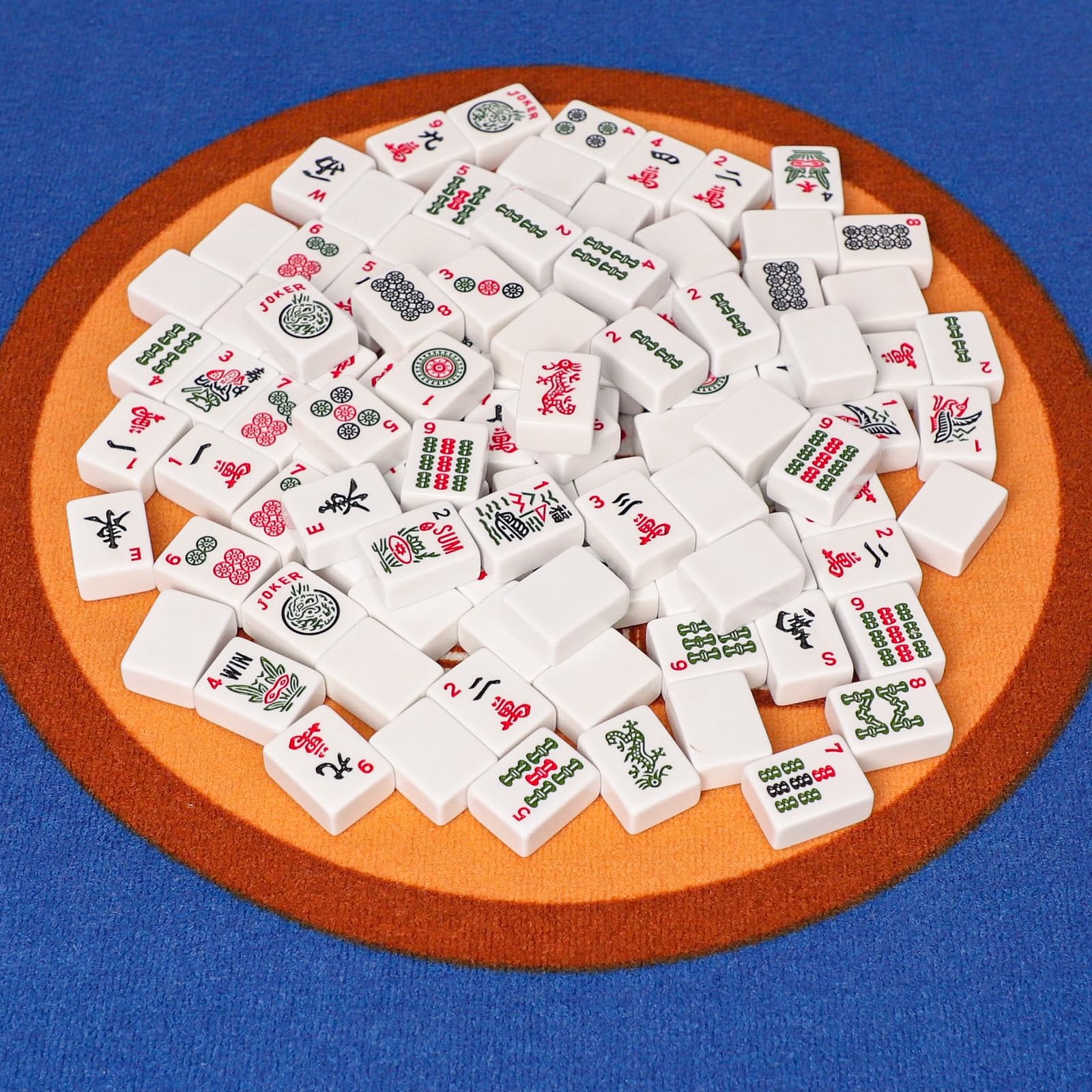 GUSTARIA 1.2″ American Mahjong Tiles, 166 Tiles 4.6 x 8.9 x 1.9 inches, White