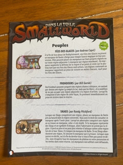 *** SMALL WORLD : A SPIDER’S WEB – rare expansion pack – MINT unplayed ***