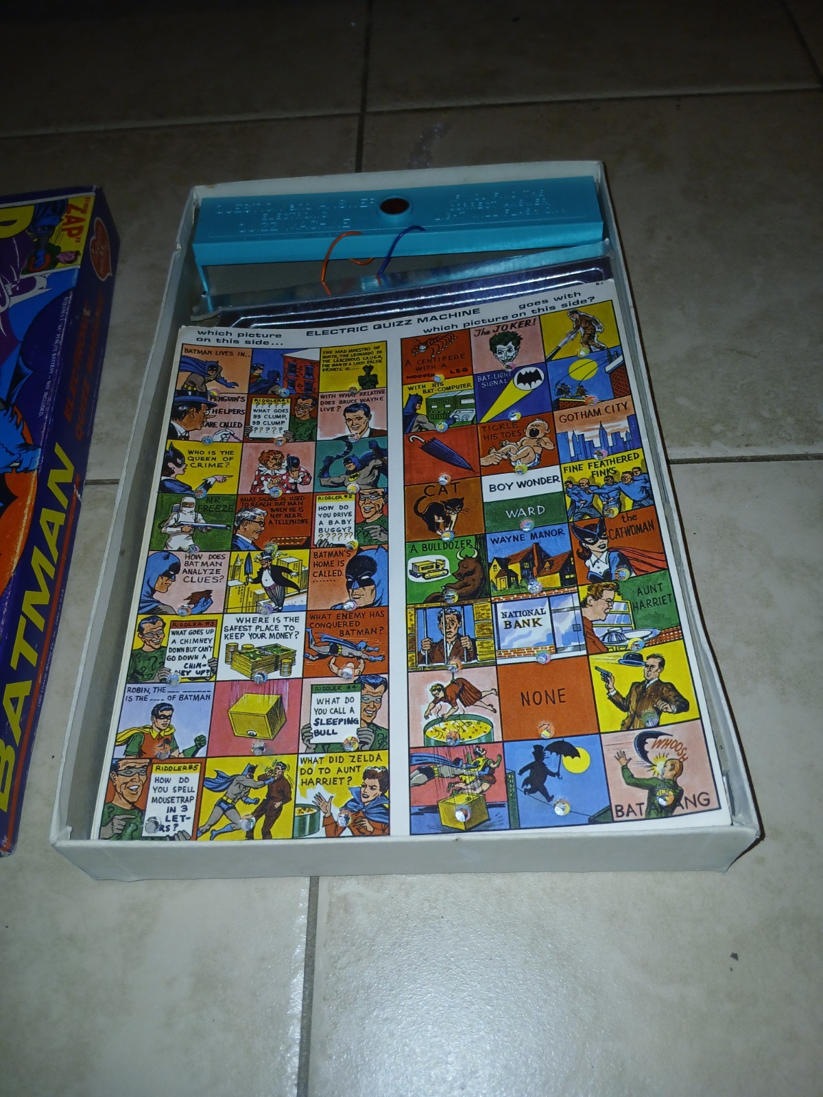 1966 Batman ElecTronic Quiz Game HTF.