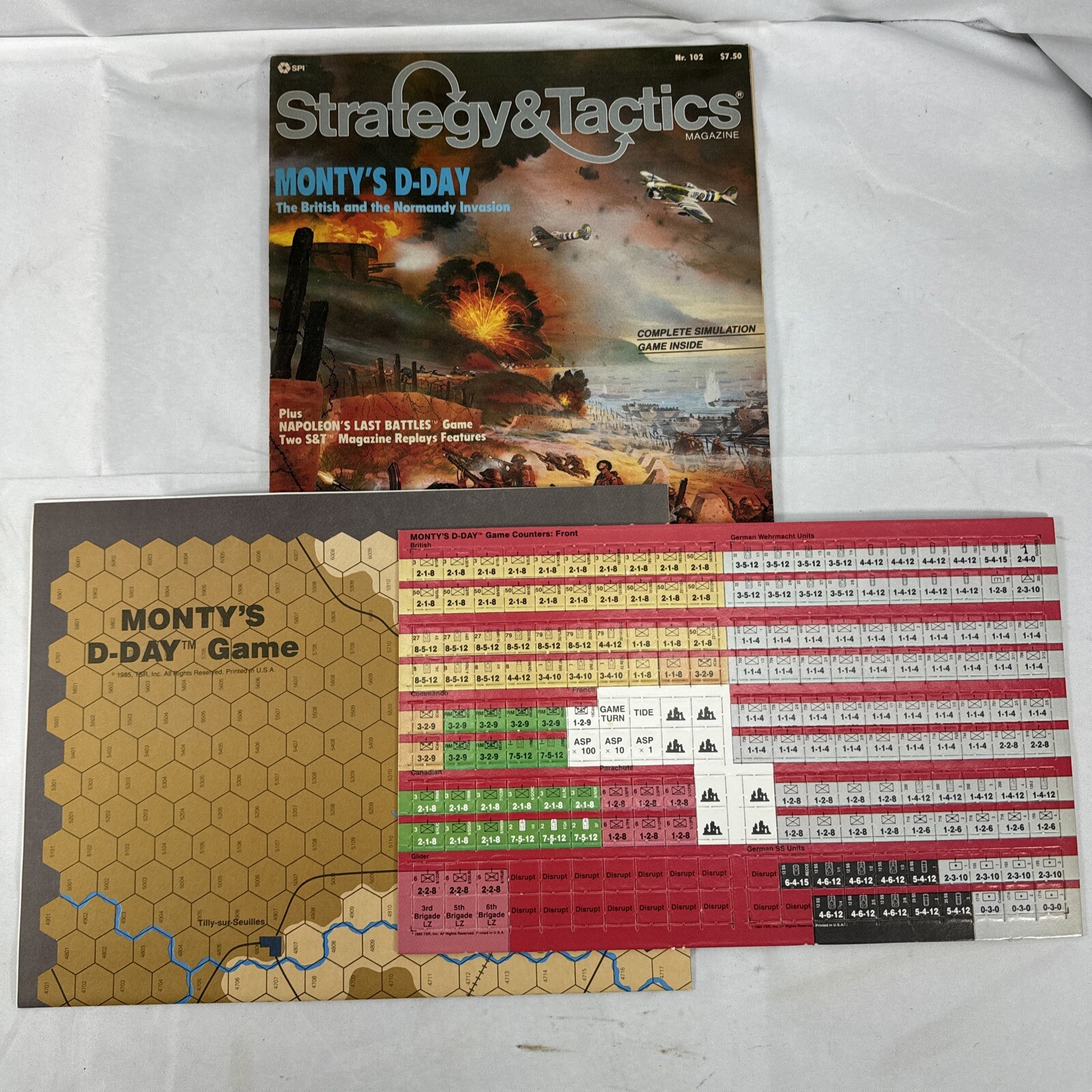 Strategy & Tactics 102 – Monty’s D-Day Complete Unpunched and Unused