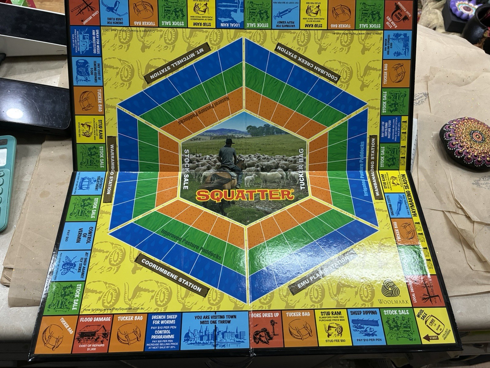 Squatter Australia Classic Board Game 2016 Edition 13 Sheep Grazing Business Fun