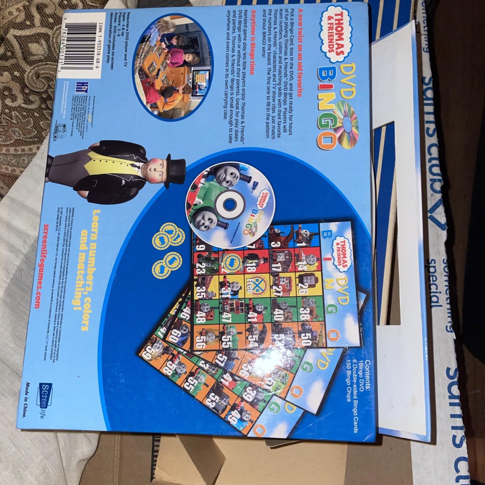 Thomas & Friends DVD Bingo Game Sealed Screenlife Kids Board Game 2–6 Players