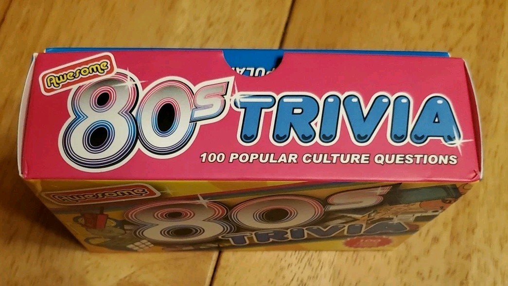 Awesome 80s Trivia Card Game 100 Cards Pop Culture NEW