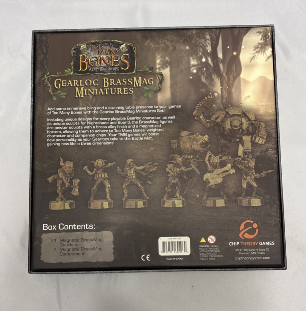 Chip Theory Games Too Many Bones Gearloc BrassMag Miniatures Magnetic