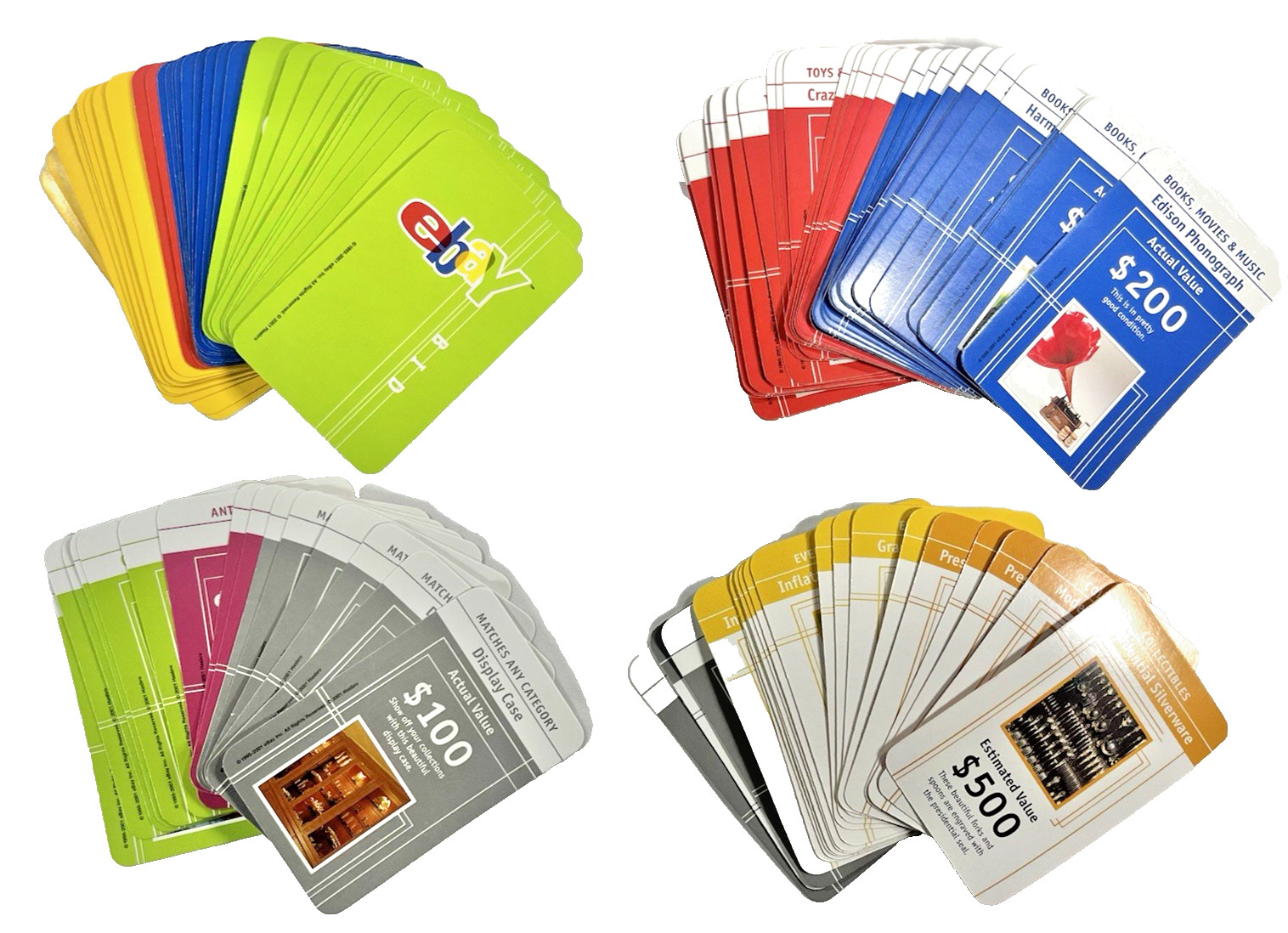 eBAY Auction Board Game Vintage 2001 Hasbro Replacement Auction and Bid Cards