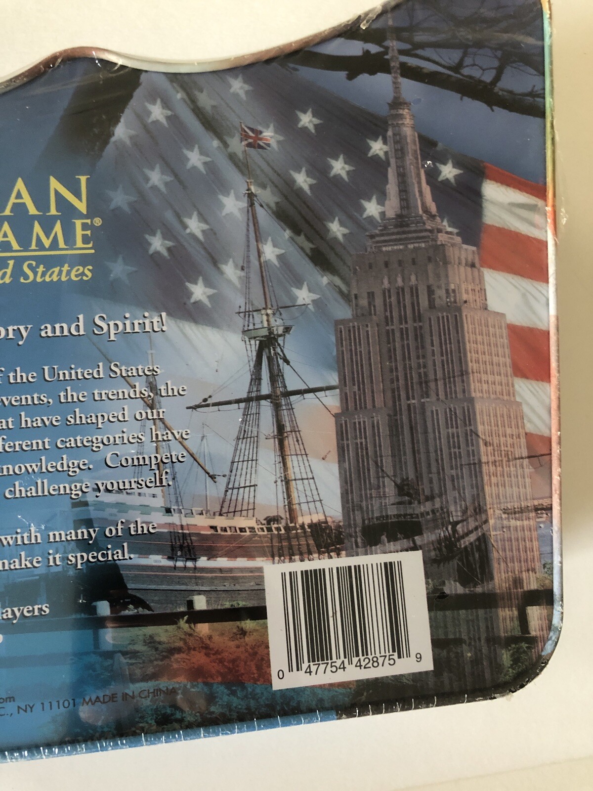 Cardinal American Trivia Game Spirit of the United States 2001 Collector Tin New