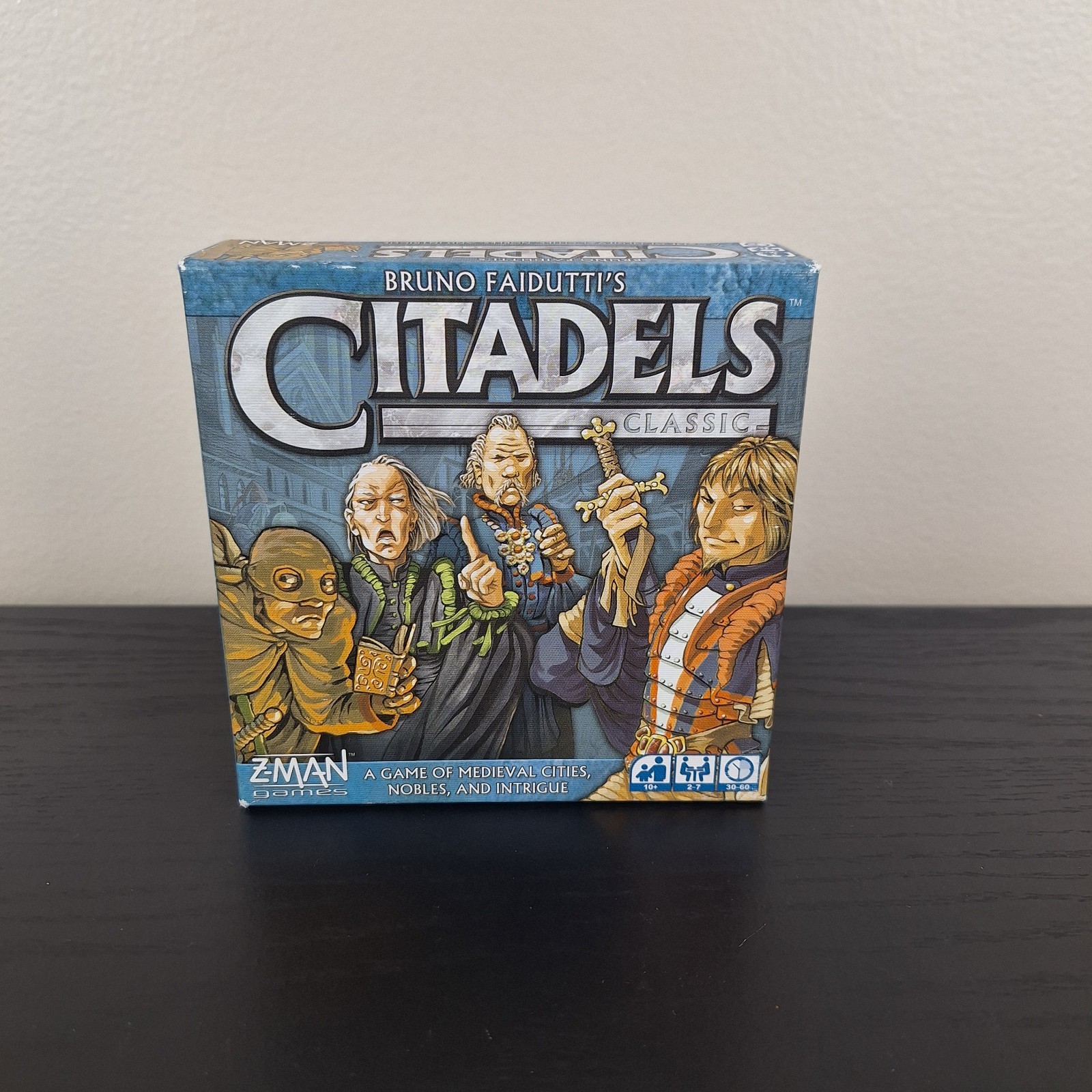 Citadels Classic Card Game Bruno Faidutti 2016 Z-man Games Small Box Medieval