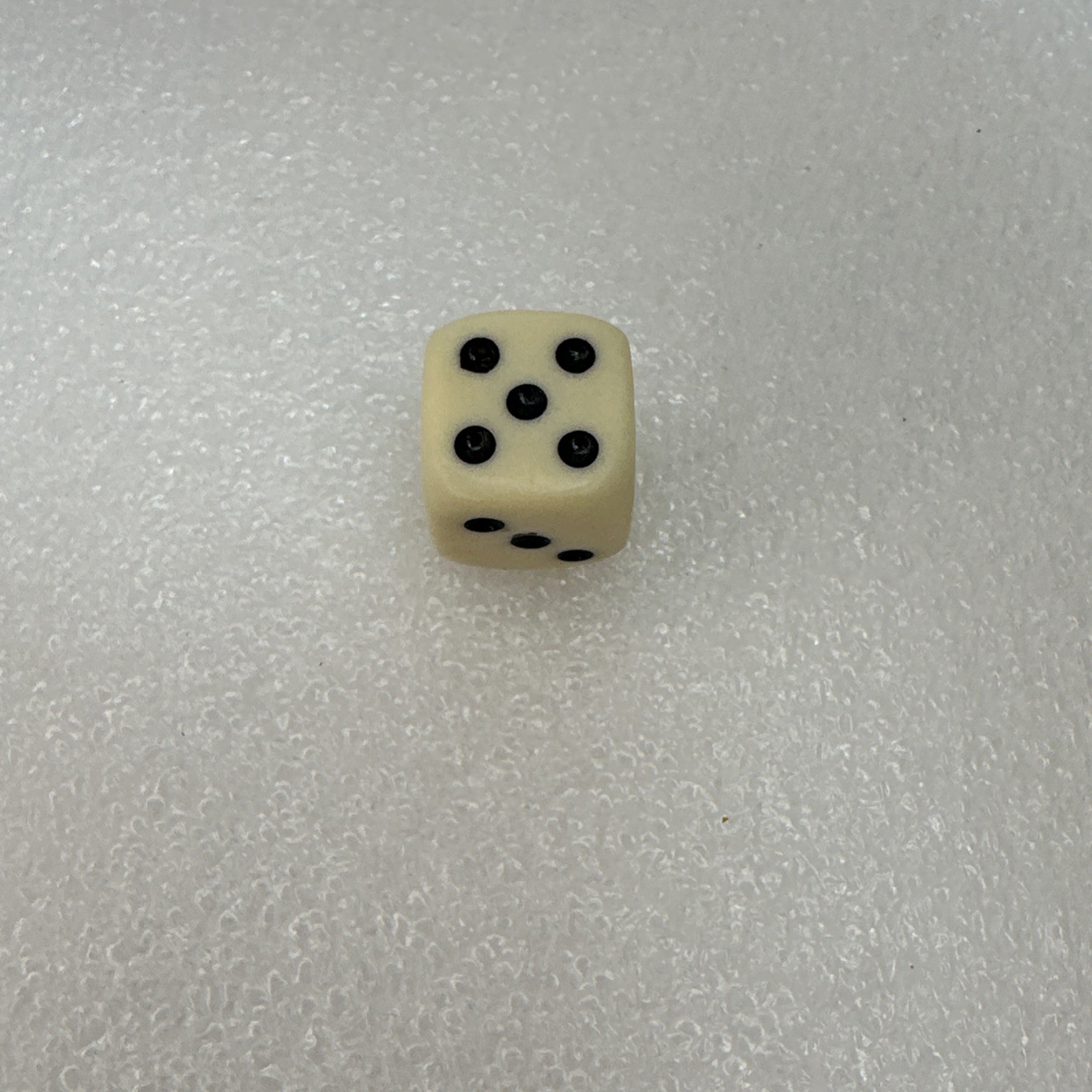 Vintage Backgammon Dice 1 Doubling Cube & 1 White Rounded Edge Replacement Die