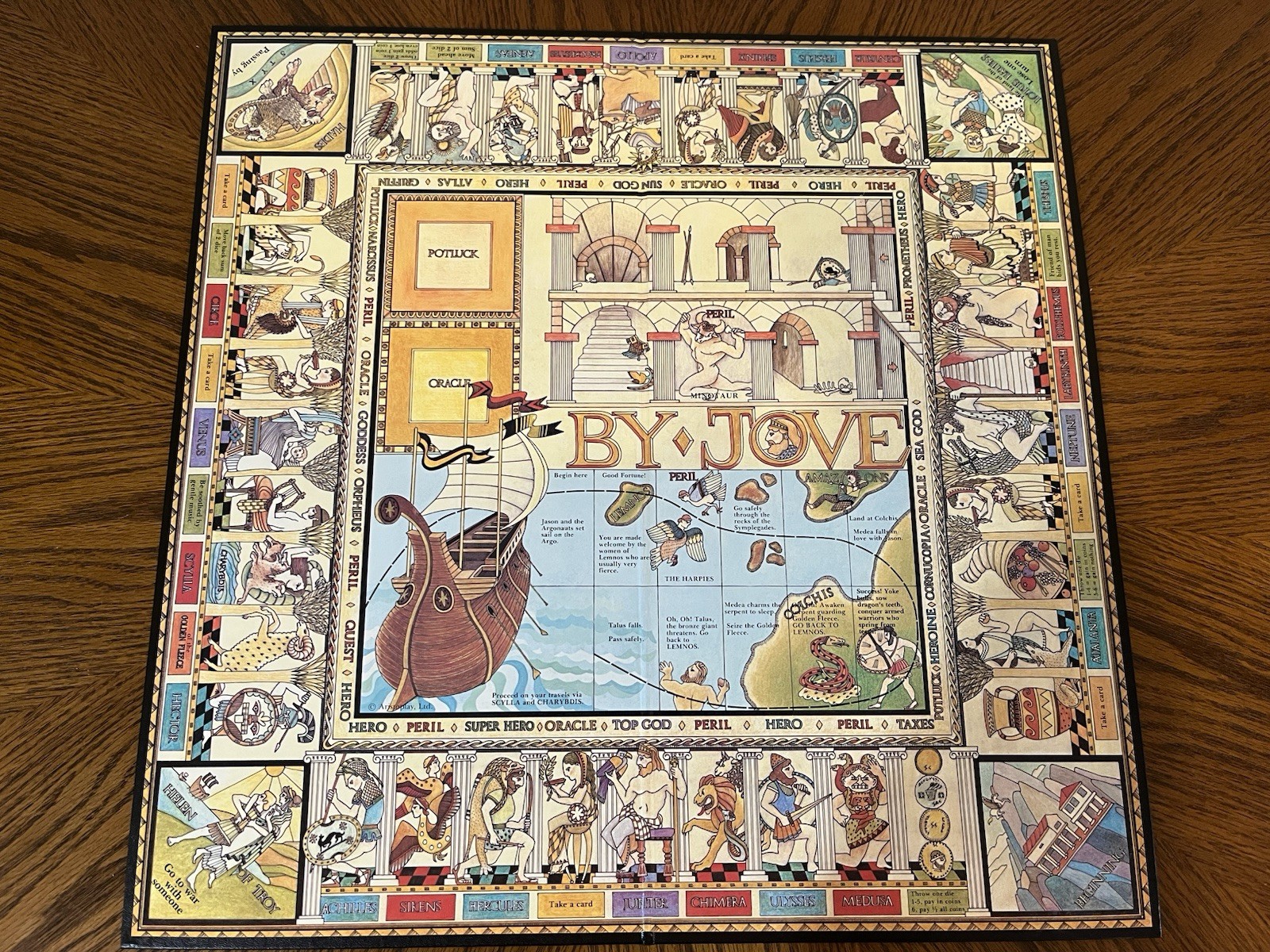 By Jove Board Game (1983 Aristoplay) Incomplete Read