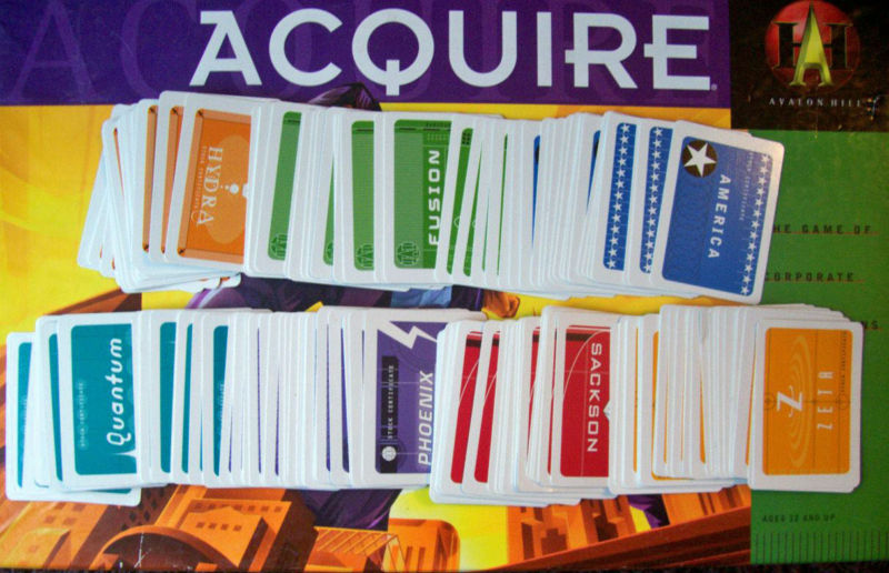 Set of (3) Single Stock Certificates Parts for 1999 ACQUIRE Game. E-mail Needs.