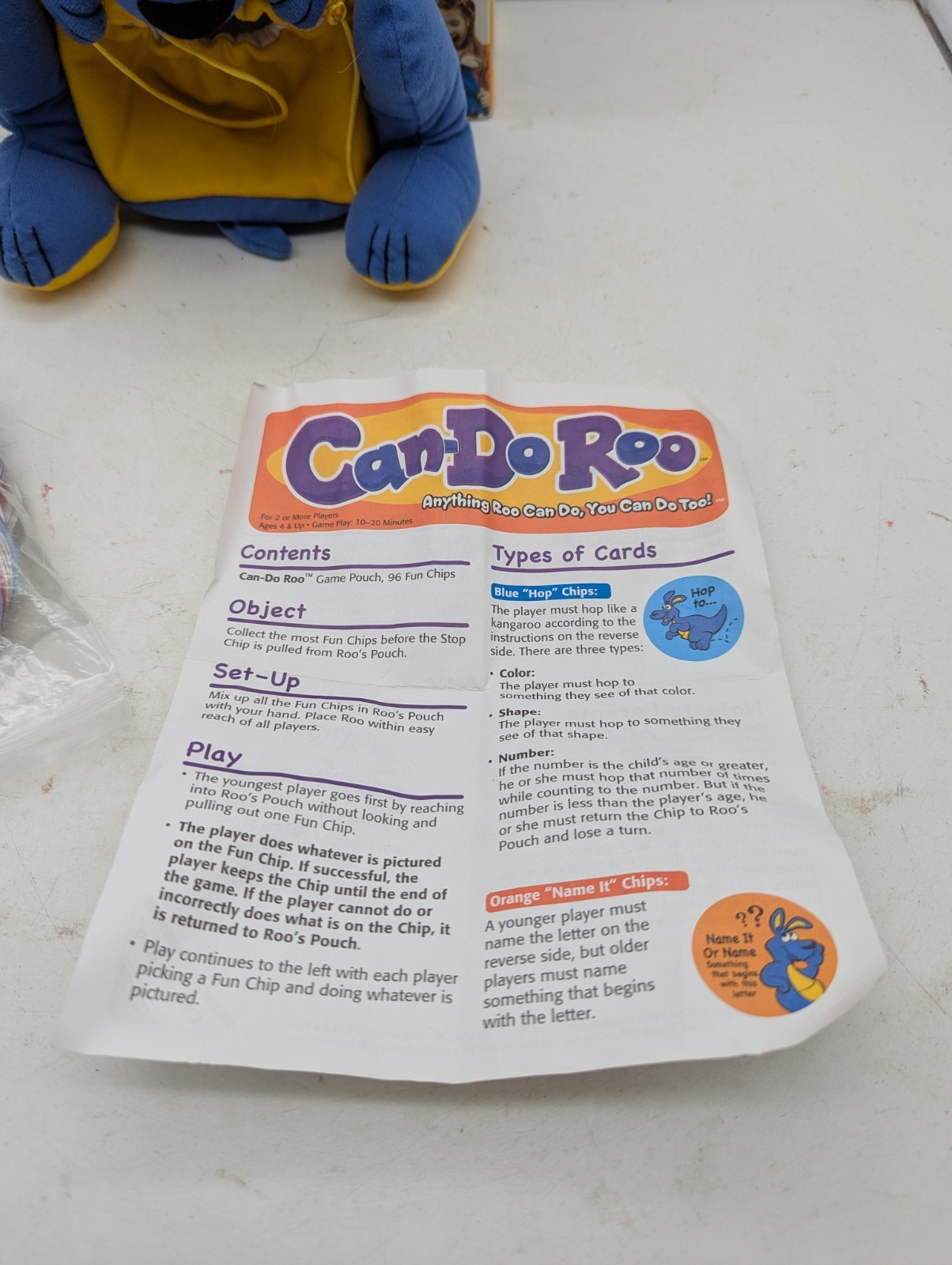 Patch Products CAN DO ROO Fun Learning Game Colors Shapes Numbers Complete w/Box