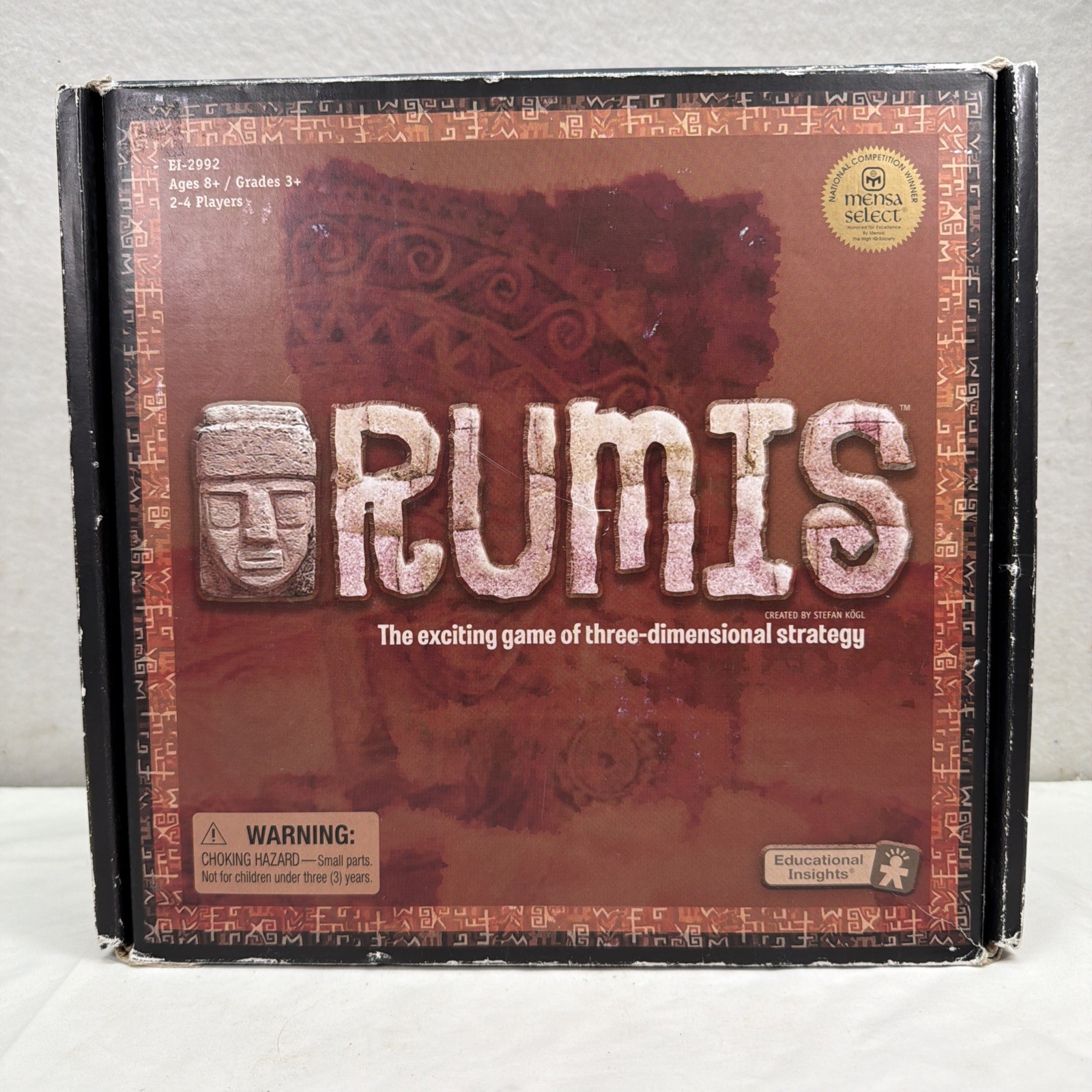 Rumis 2004 Strategy Board Game Educational Insights 3D Blocks