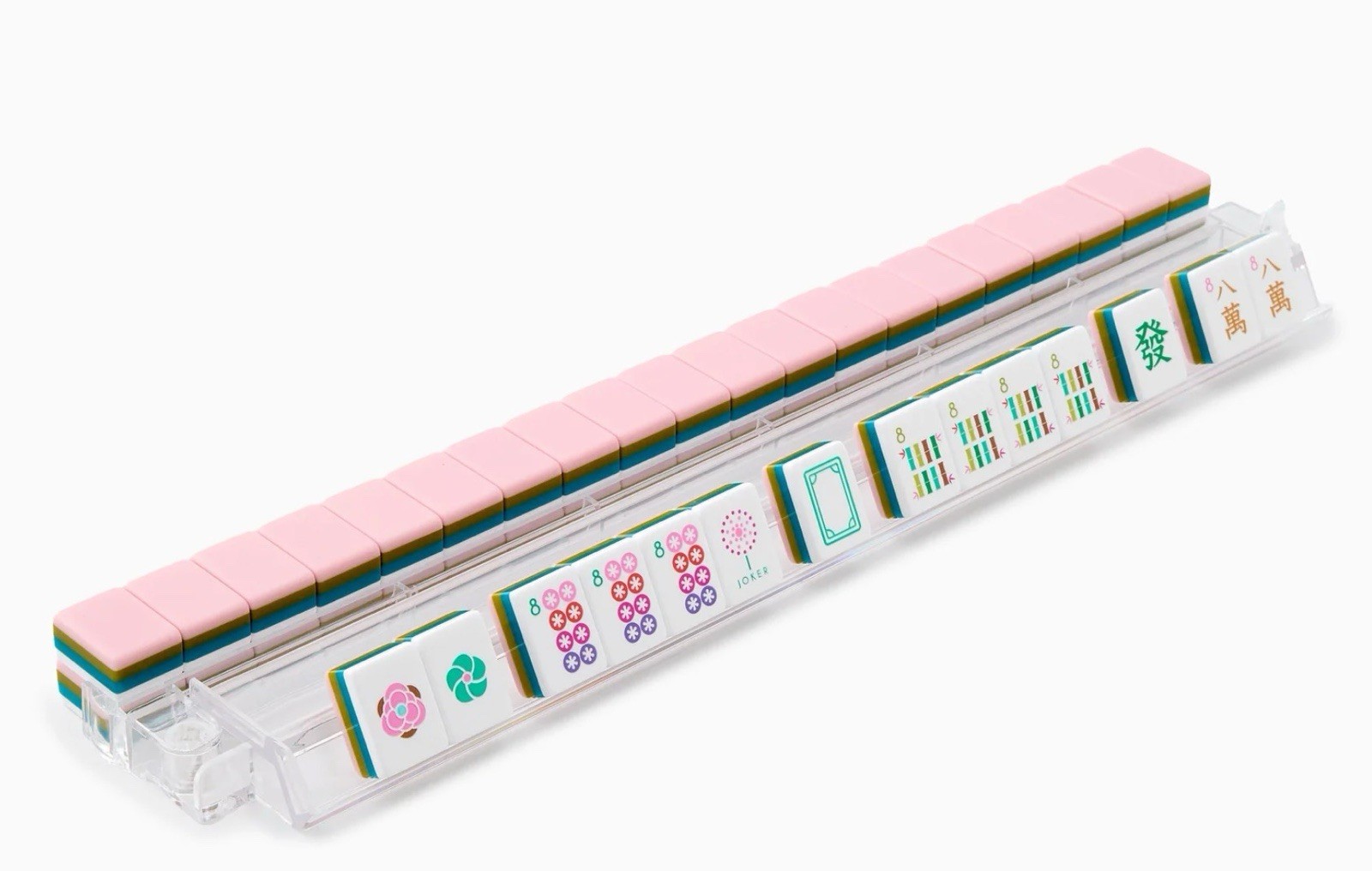 OHMYMAHJONG Mahjong La Fete Tile Game Complete Set w/ Dice and Blanks