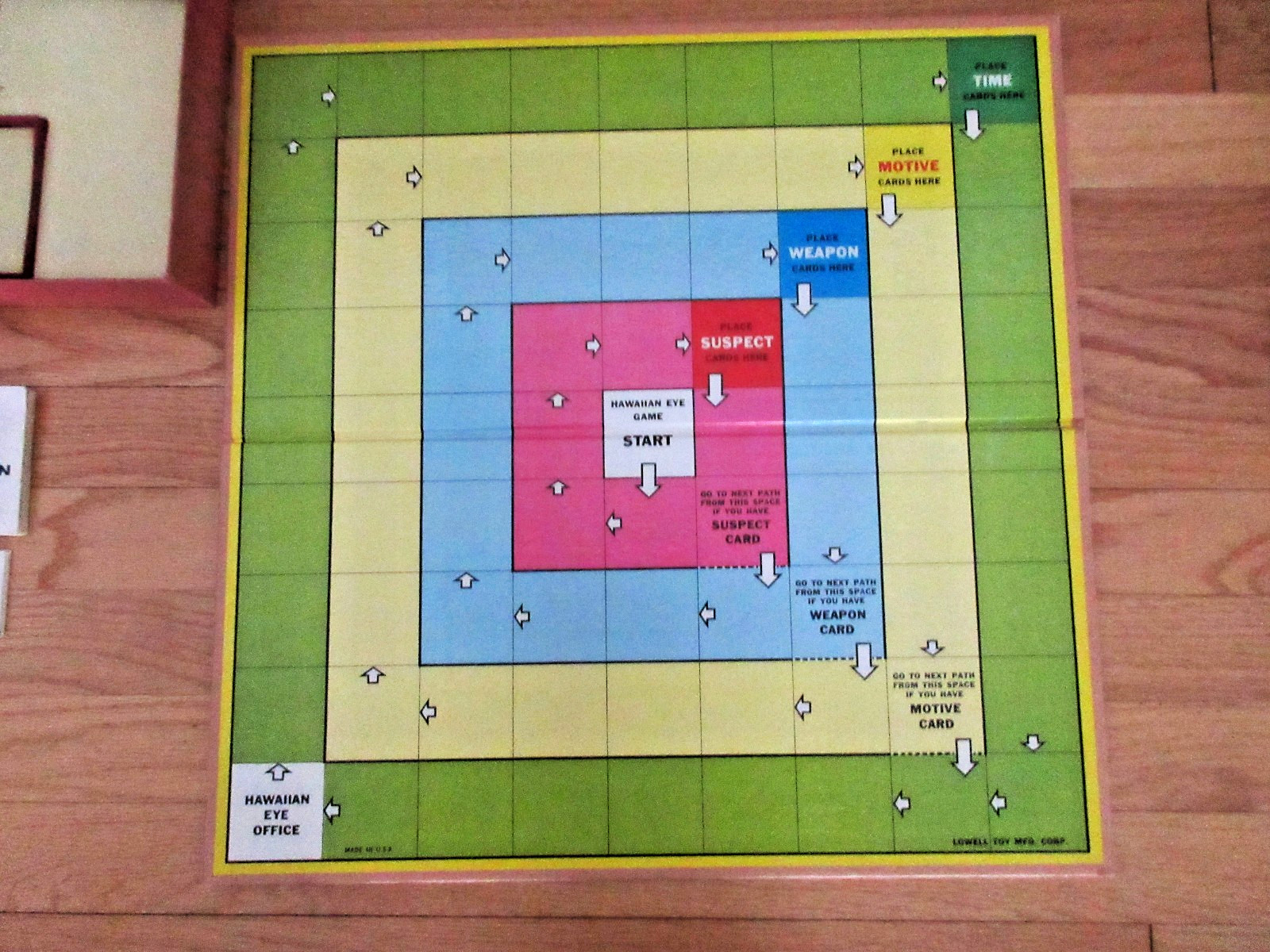 Vintage HAWAIIAN EYE Board Game 1963 Lowell Toy Mfg.