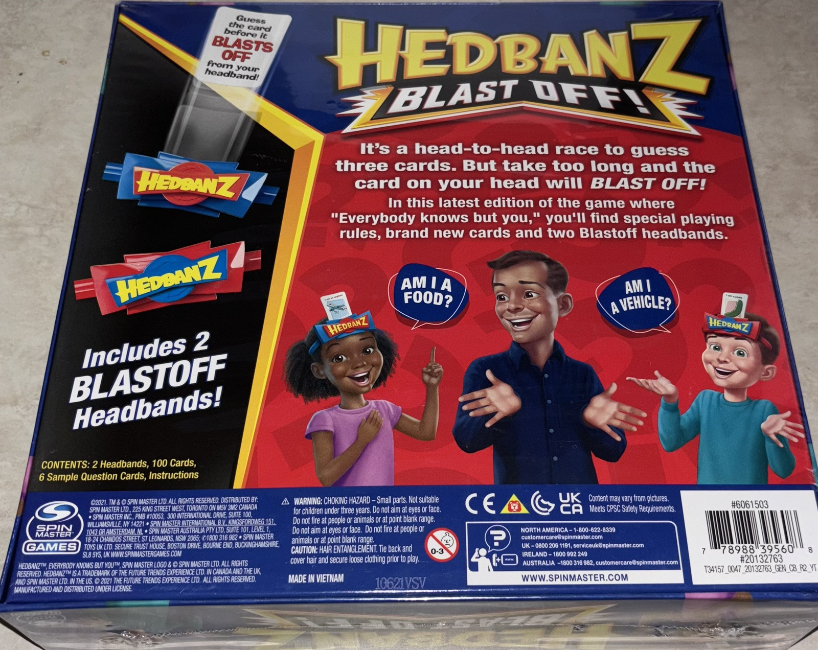 Spin Master Games Hedbanz Blast Off Guessing Game with 25 Bonus Cards Family …
