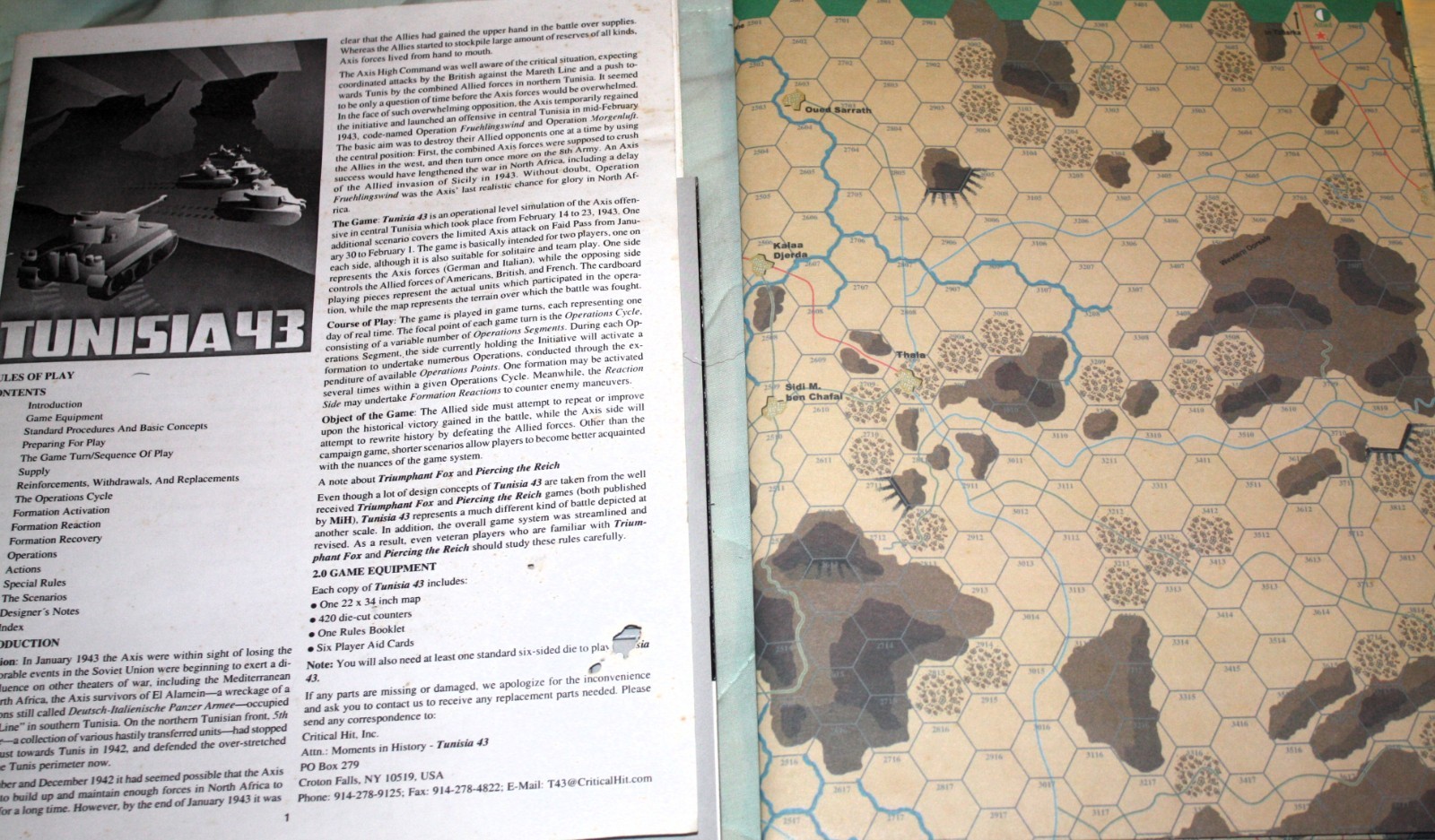 Tunisia 43 Moments in History Game Unpunched. Slight wear on box corners