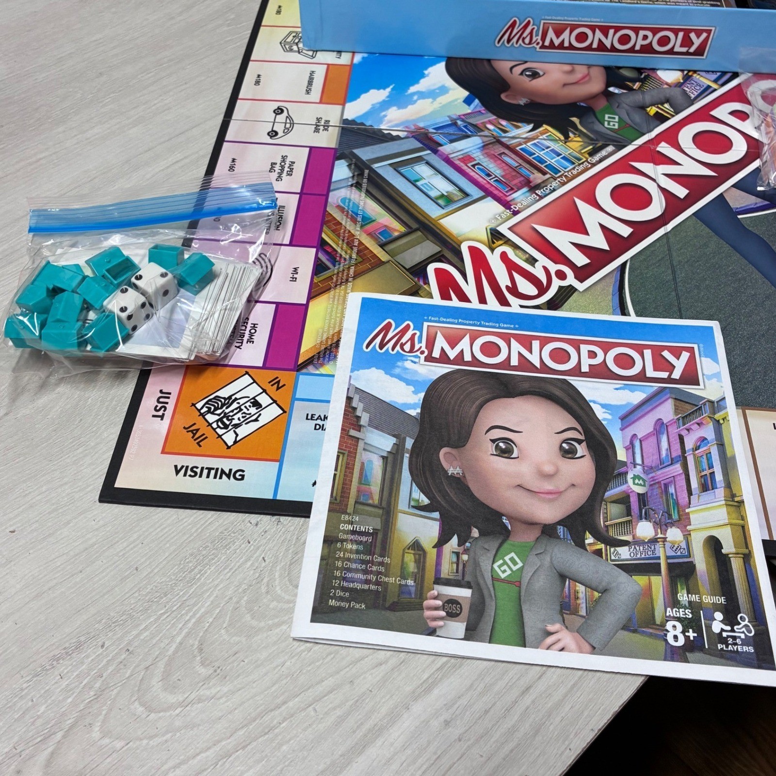 Ms. Monopoly Board Game Complete Female Inventors Edition Hasbro Strategy Family