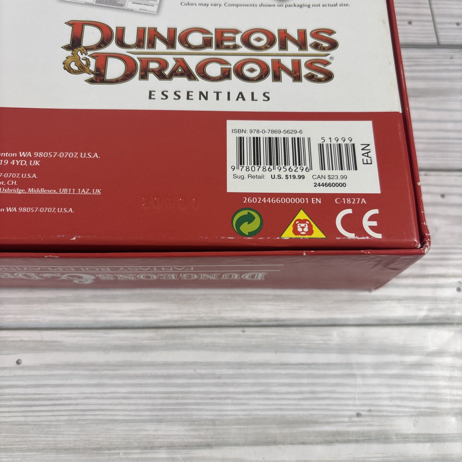 Dungeons & Dragons 2011 Starter Set Complete D&D Red Box