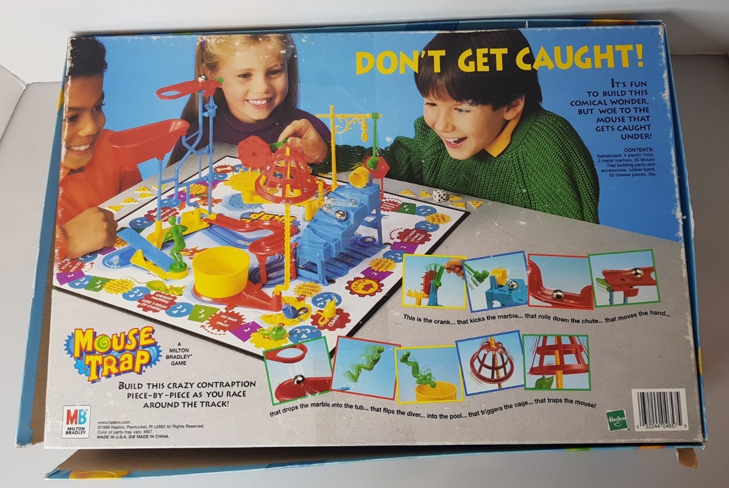 Mouse Trap Board Game Hasbro Complete 1991 Vintage Family Action Game