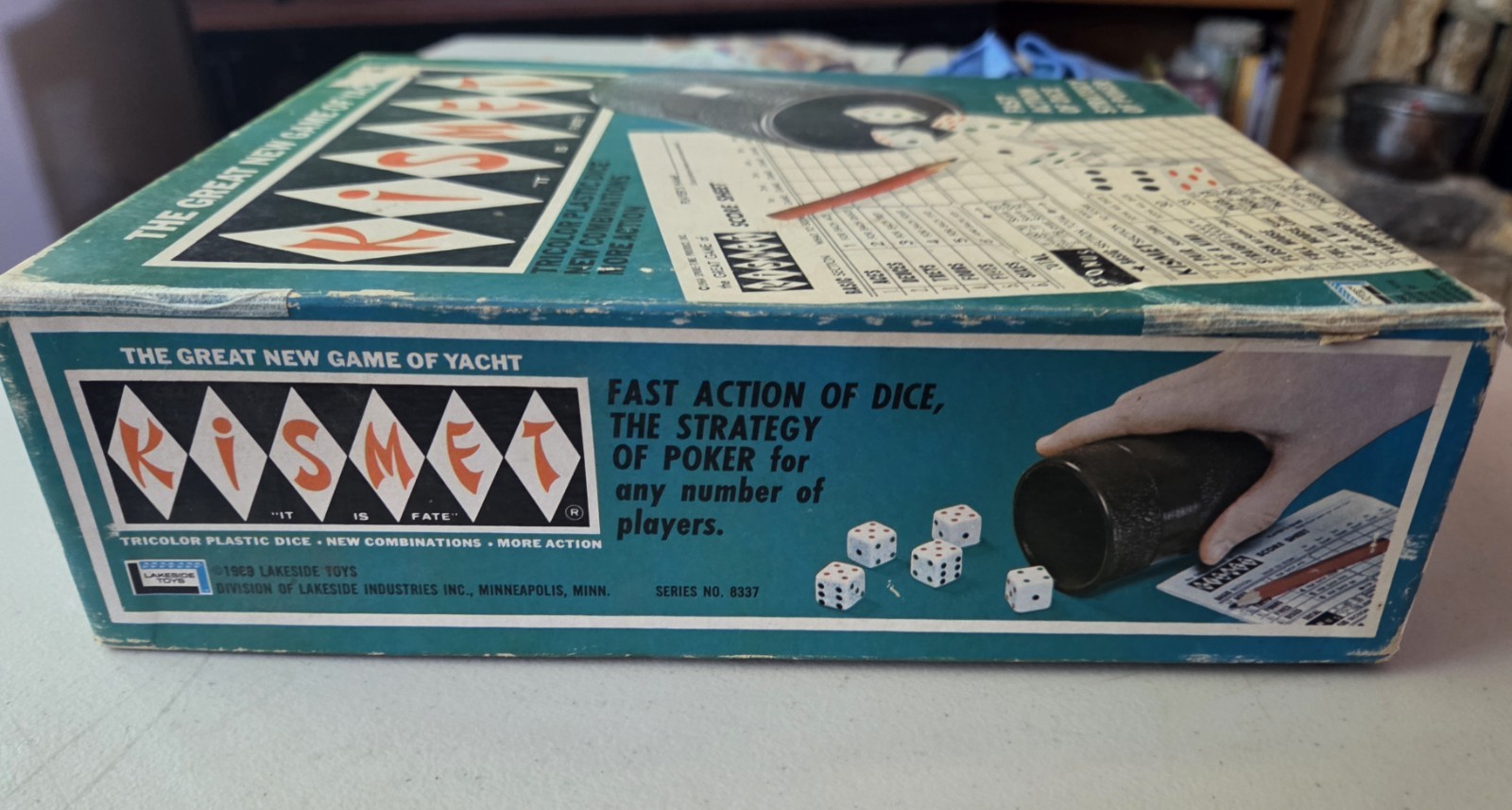 Vintage KISMET DICE GAME Lakeside Games 1969 100% Complete Score Sheets/Pencil