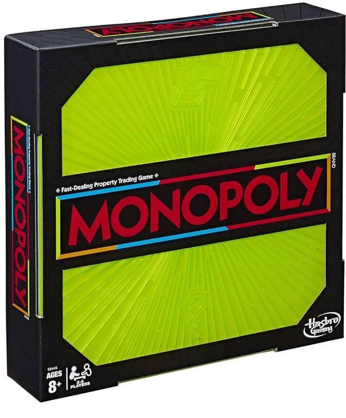 Monopoly Neon Pop Board Game Multi Player Fast Dealing Property Game Hasbro
