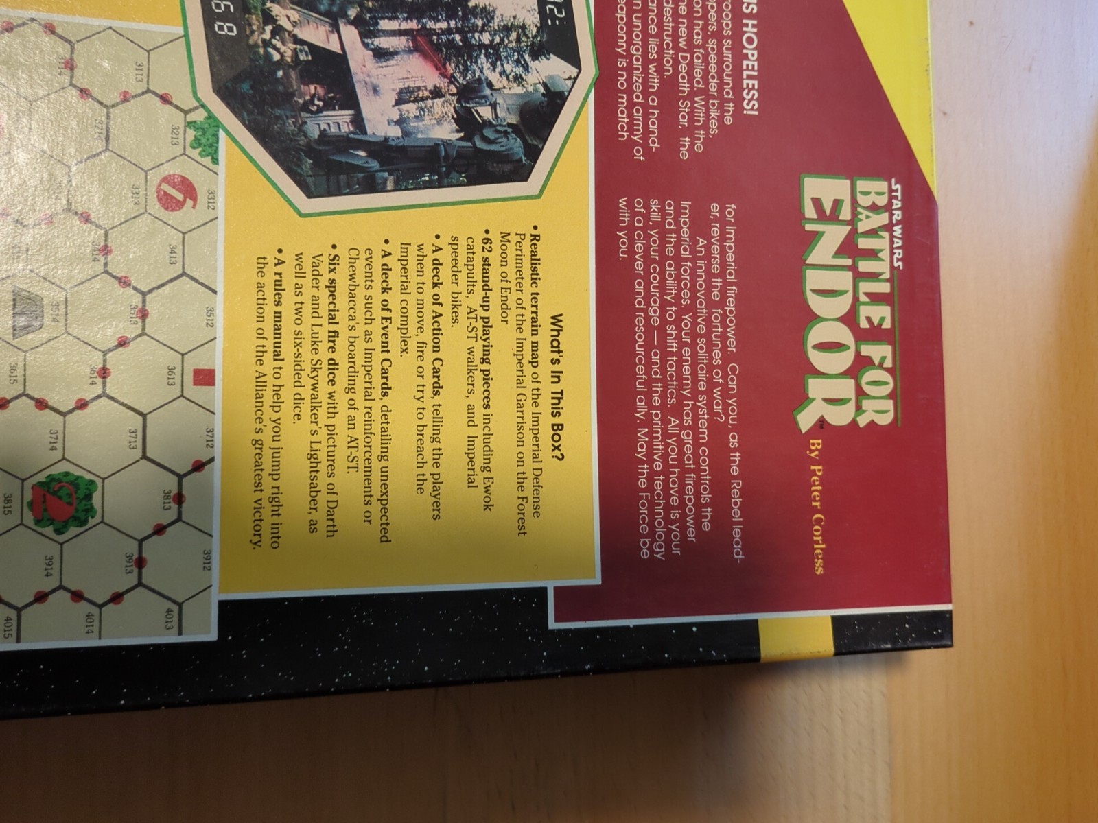 West End Games 1989: Battle for Endor Solitaire Boardgame Star Wars used