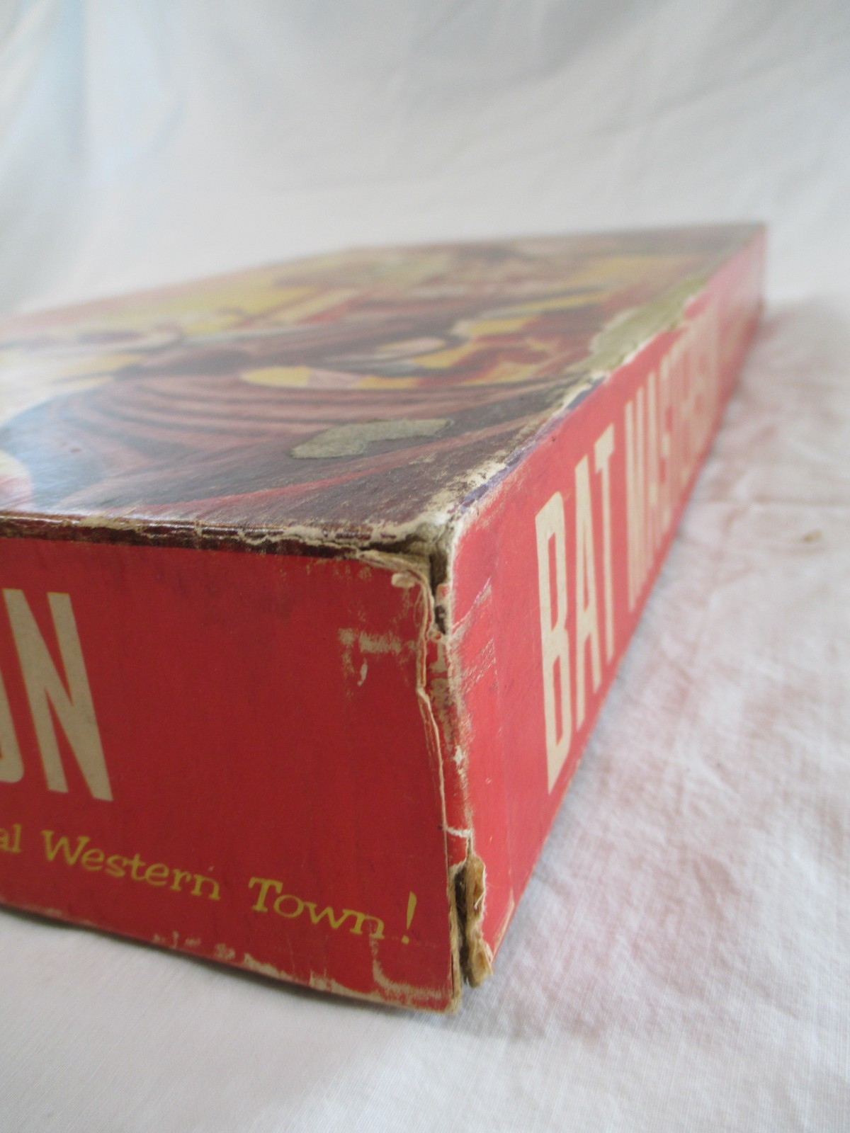 Vtg. BAT MASTERSON WESTERN BOARD GAME BY LOWELL 1958. May be Incomplete.
