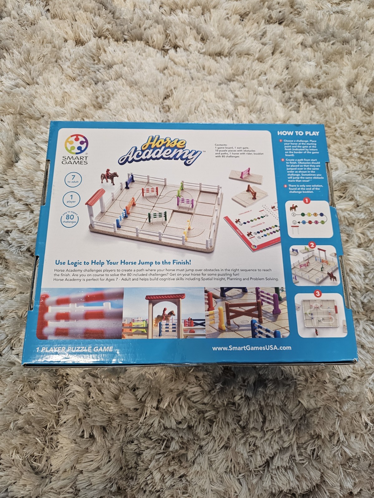 SmartGames Horse Academy Path-Building Game w/80 Challenges Ages 7+ COMPLETE