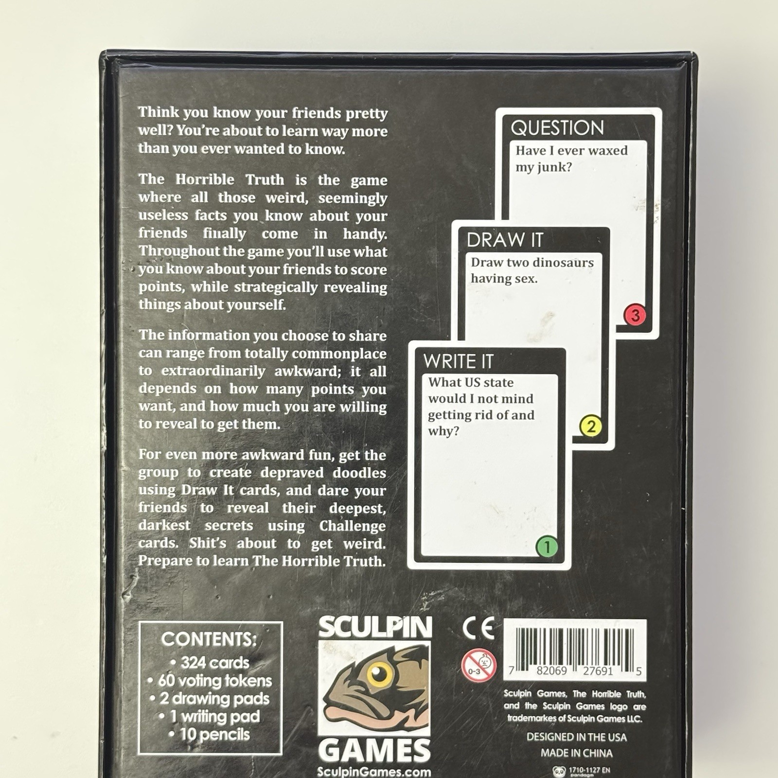 The Horrible Truth Card Game for Adults