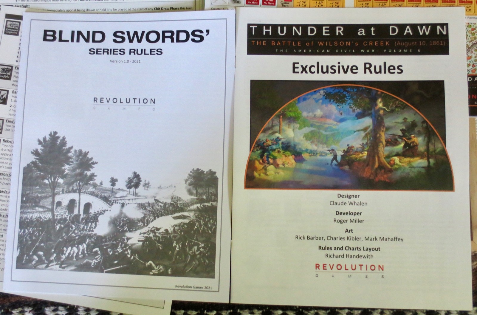 Thunder At Dawn: The Battle of Wilson’s Creek Revolution Games 2021 unpunched