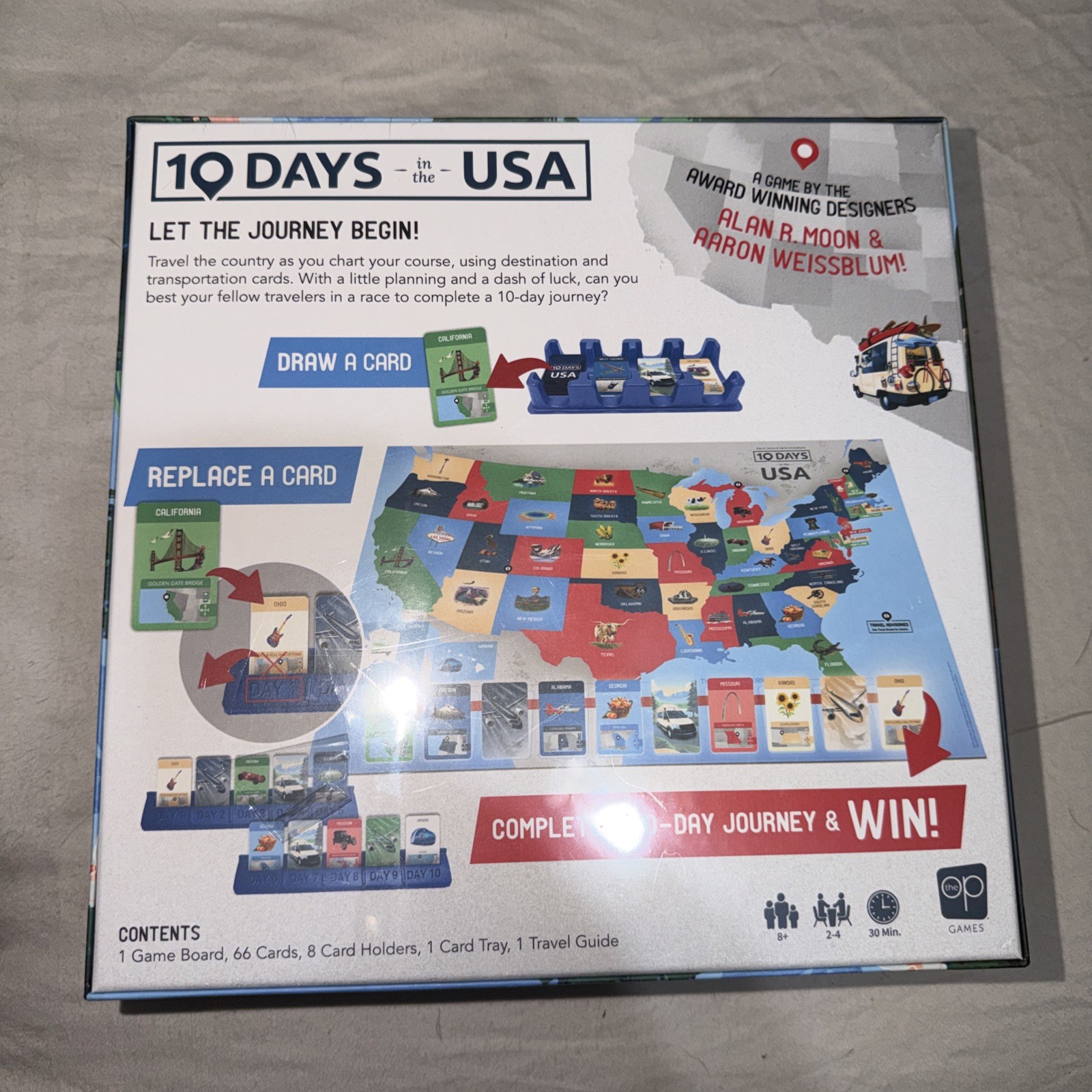 10 Days in The USA Family Road Trip Board Game – Brand New Sealed Fun