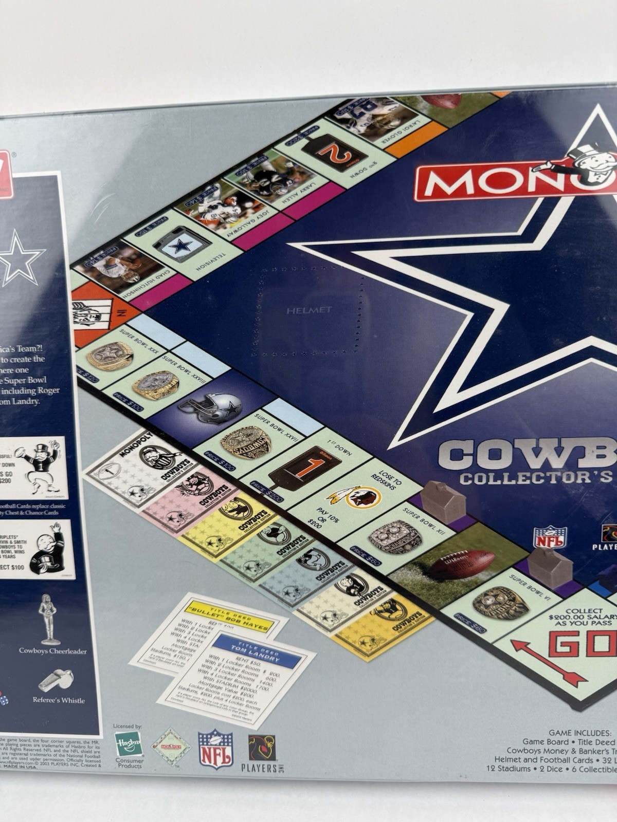 2003 Monopoly NFL Dallas Cowboys Collector’s Edition Board Game Sealed *Read*