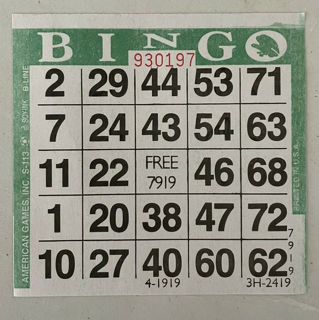 Bingo PAPER Cards 100 Square 1 On Triple or 3 Page Books 300 Sheets 3 Colors