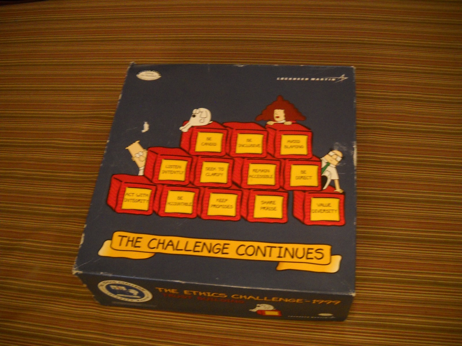 Lockheed Martin Dilbert The Challenge Continues Ethic Game 1999 Rare VHS Tape