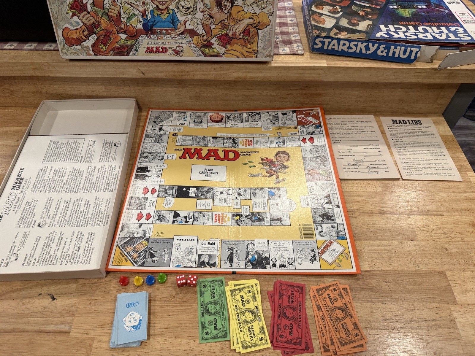 Parker Brothers The MAD Magazine Game Complete Set Dice 2+ Players Age 8-11