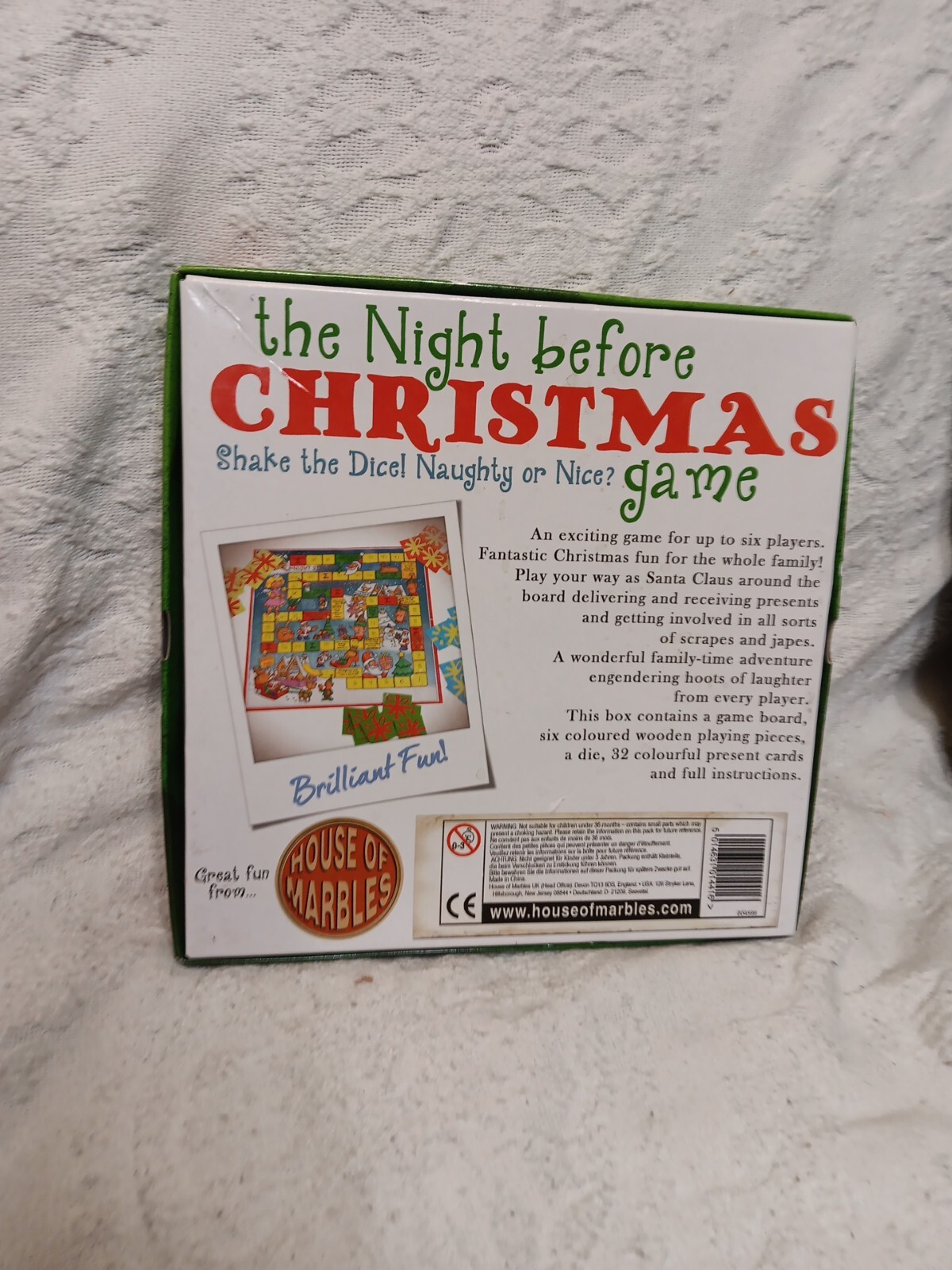 HOUSE OF MARBLES – THE NIGHT BEFORE CHRISTMAS BOARD GAME Complete Rare Fast Ship