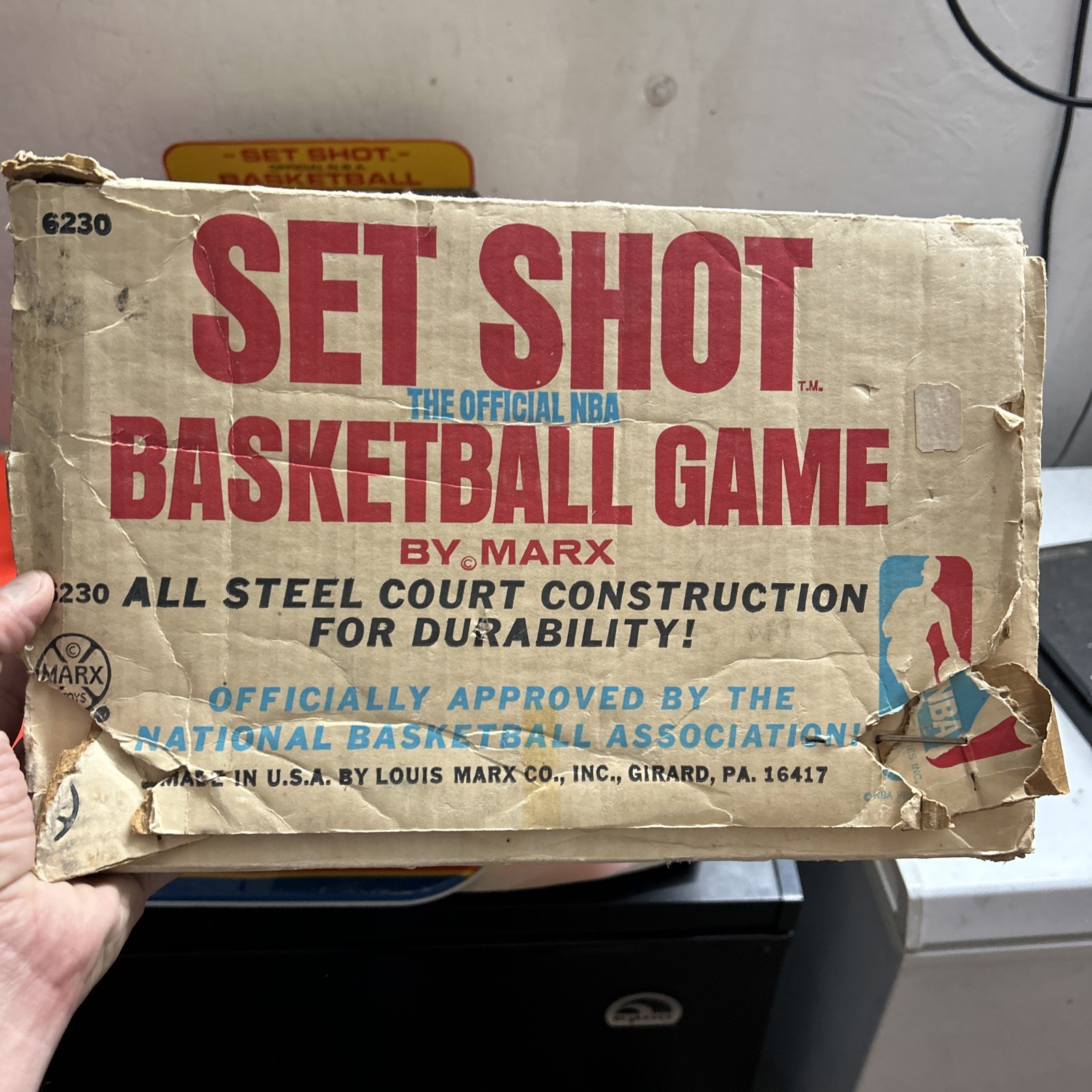 1971 MARX Toys #6230 Official NBA Set Shot Basketball Shooting Game RARE