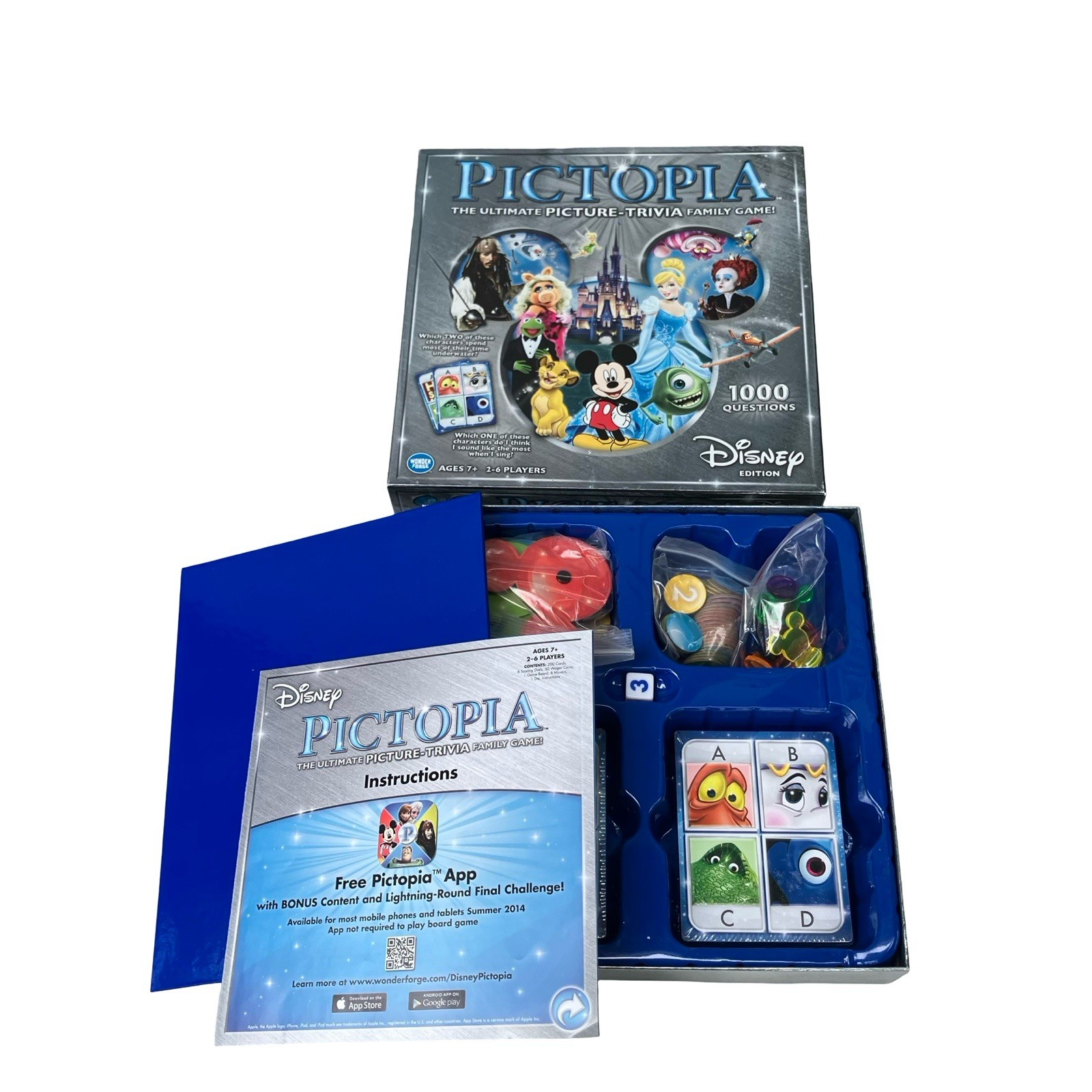 Pictopia Ultimate Picture-Trivia Family Game Disney Edition Board New Open Box
