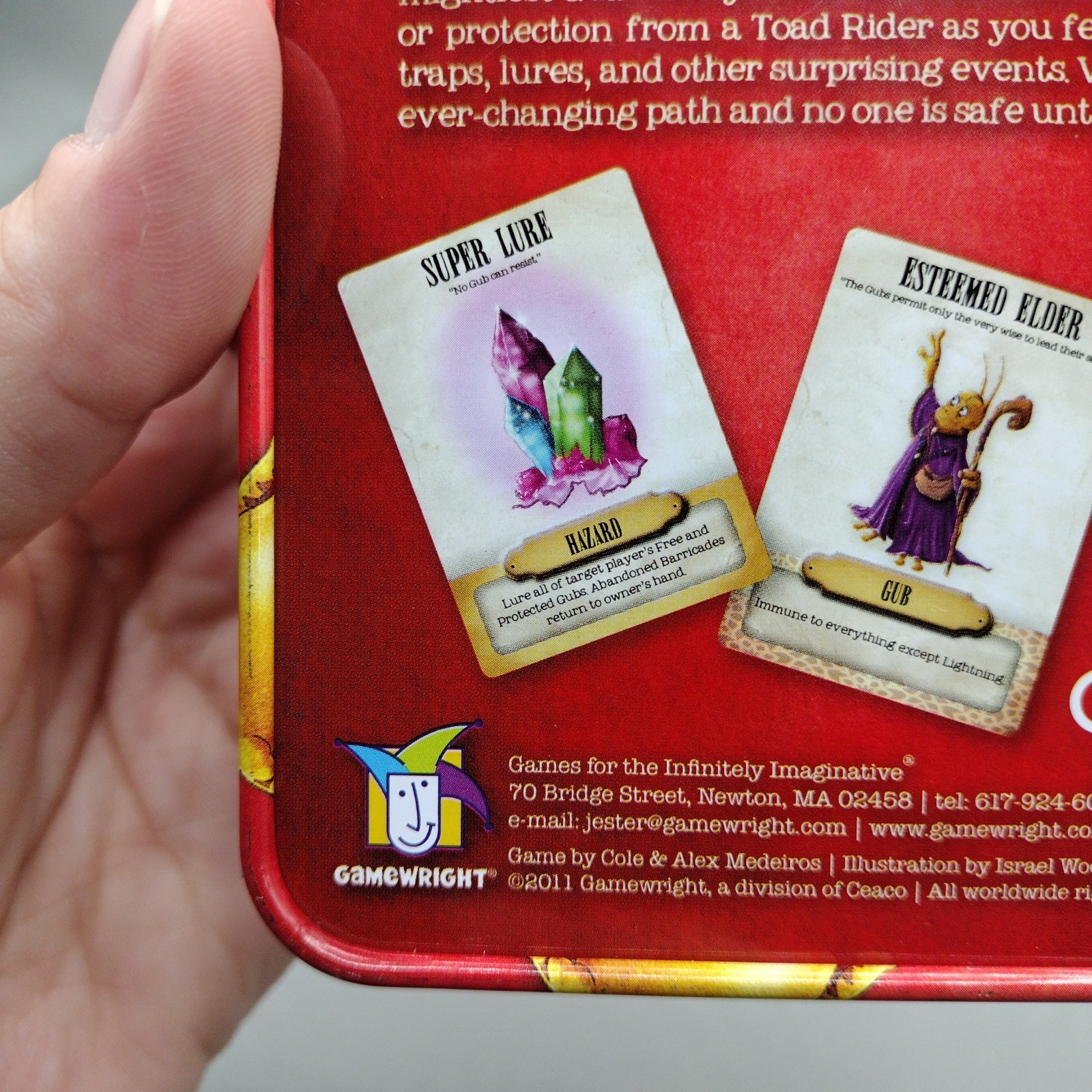 Gamewright Gubs A Game of Wit & Luck Card Game Tin 100% Complete w/ Rules 2011