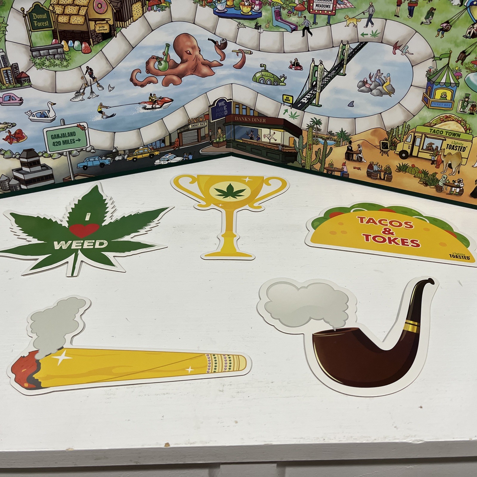 Ganjaland Board Game | An Epic Weed Adventure Adults Complete