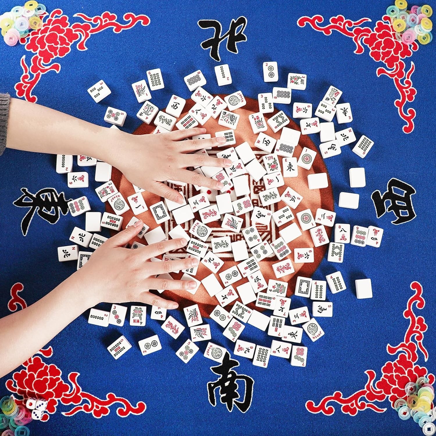 GUSTARIA 1.2” American Mahjong Tiles, 166 4.6 x 8.9 x 1.9 inches, White