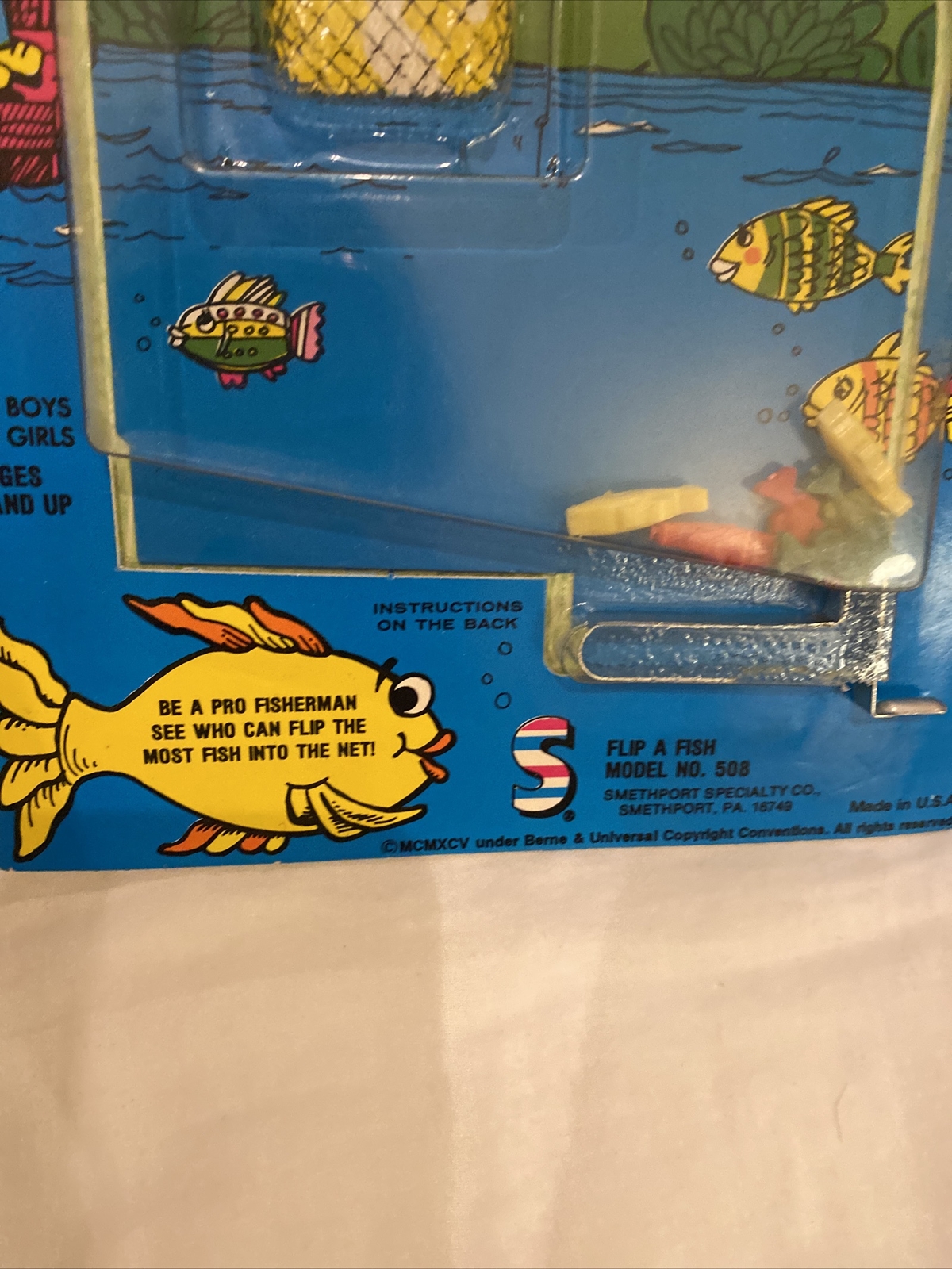 Rare HTF Vtg 1981 Smethport Specialty Co. Flip-a-Fish Game #508