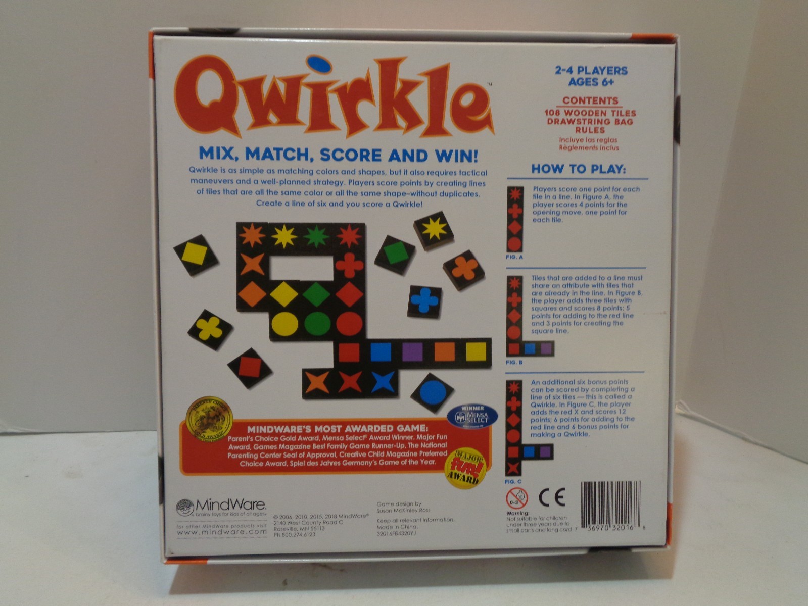 “Qwirkle” Matching Game. Excellent.