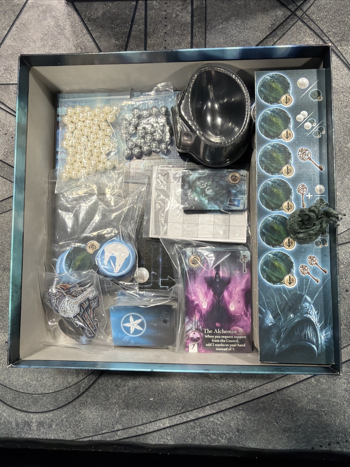 Abyss + Kraken Expansion Complete Board Game Bombyx Purple Cover Bruno Cathala