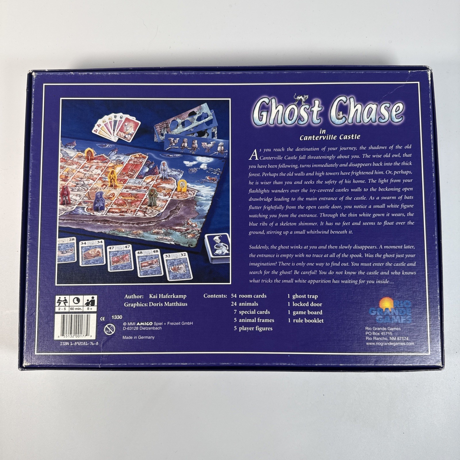 Ghost Chase Canterville Castle COMPLETE Rio Grande Games 2001 Amigo Strategy