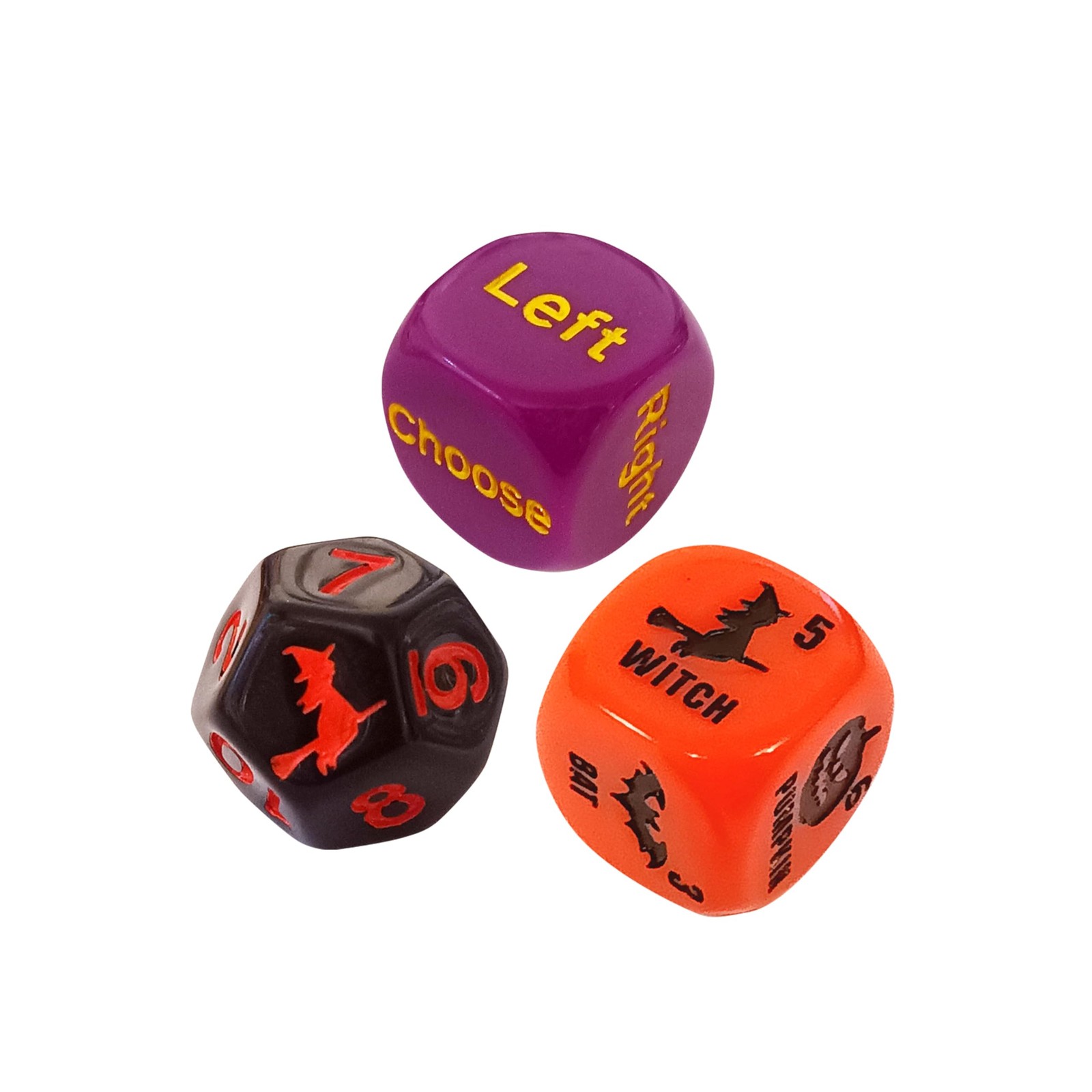 for Ages 8+ – Fast-Paced Family Games with Custom 6 Sided Dice, Witch Counter…