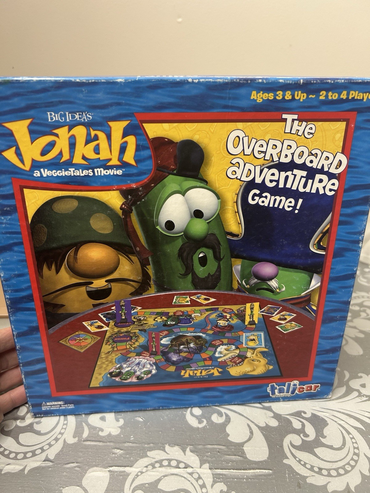 Vintage Jonah The Overboard Adventure Talicor VeggieTales Board Game Parts Only