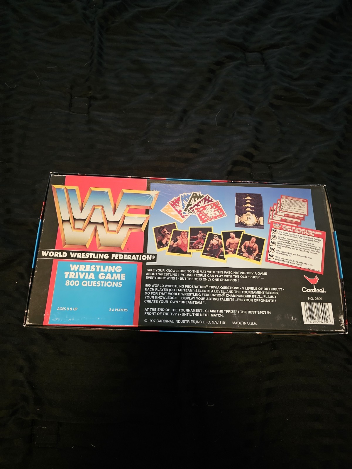 WWF Cardinal Trivia Card Game Complete. 1st ed. The Rock Stone Cold Rookie mint!
