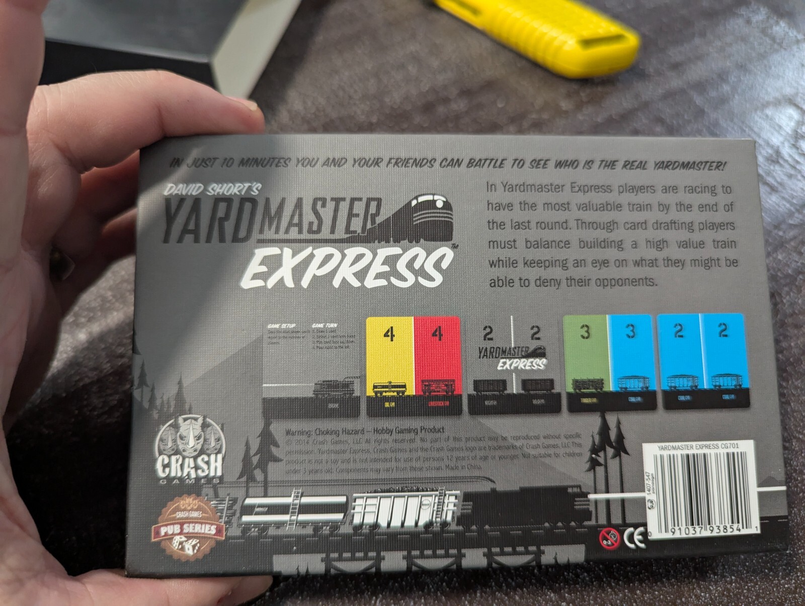 YARDMASTER EXPRESS Card Game 100% COMPLETE 2014 Kickstarter Ed AWARD NOMINEE